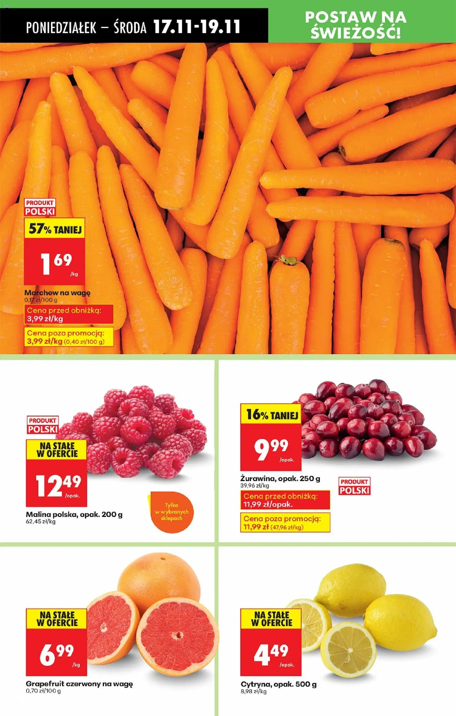 Biedronka gazetka od 17.11.2025 | Strona: 24 | Produkty: Malina