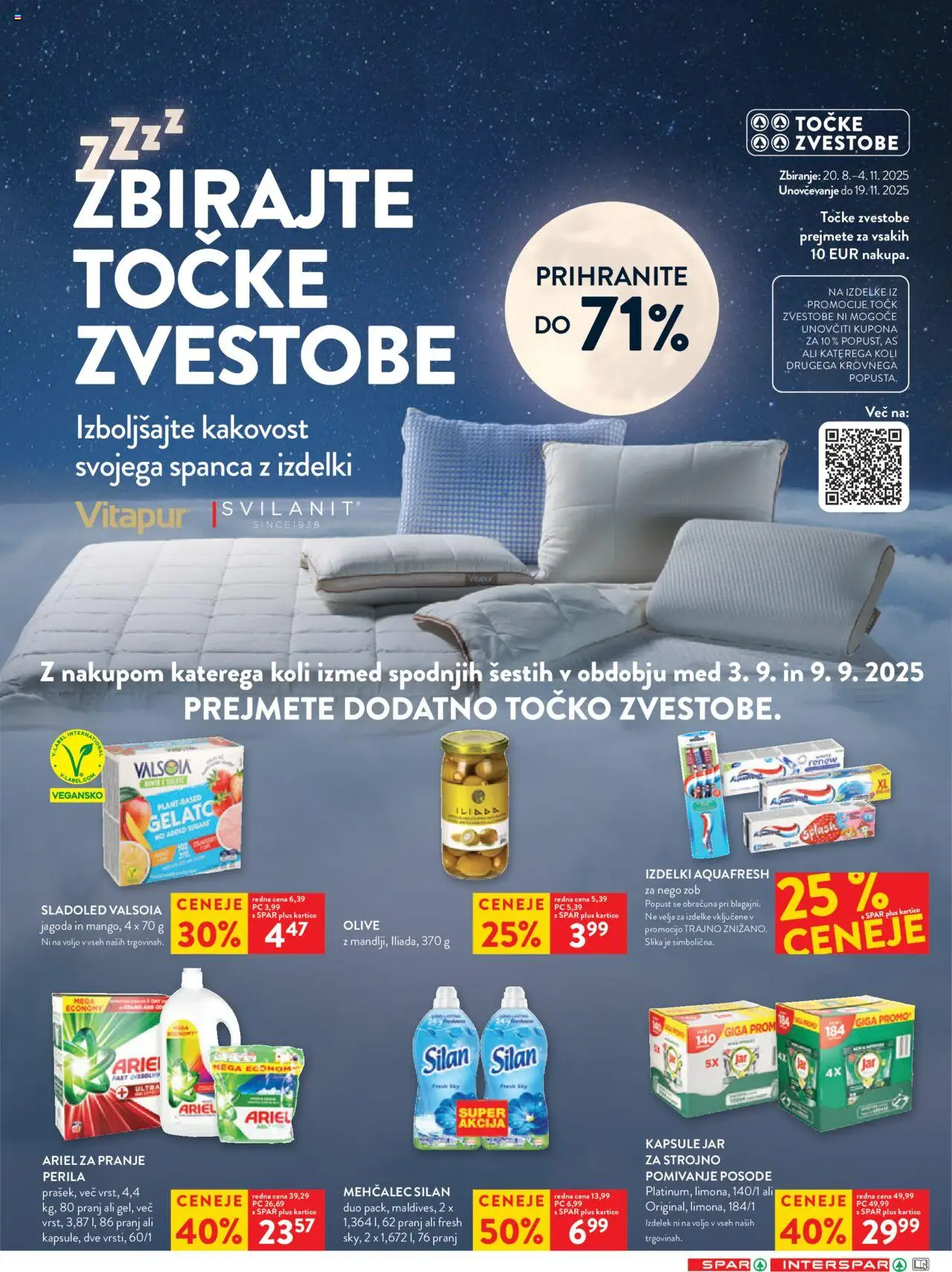 Spar katalog 36/25 │ velja od 03.09.2025 | Stran: 22 | Izdelki: Mehčalec, Olive, Sladoled