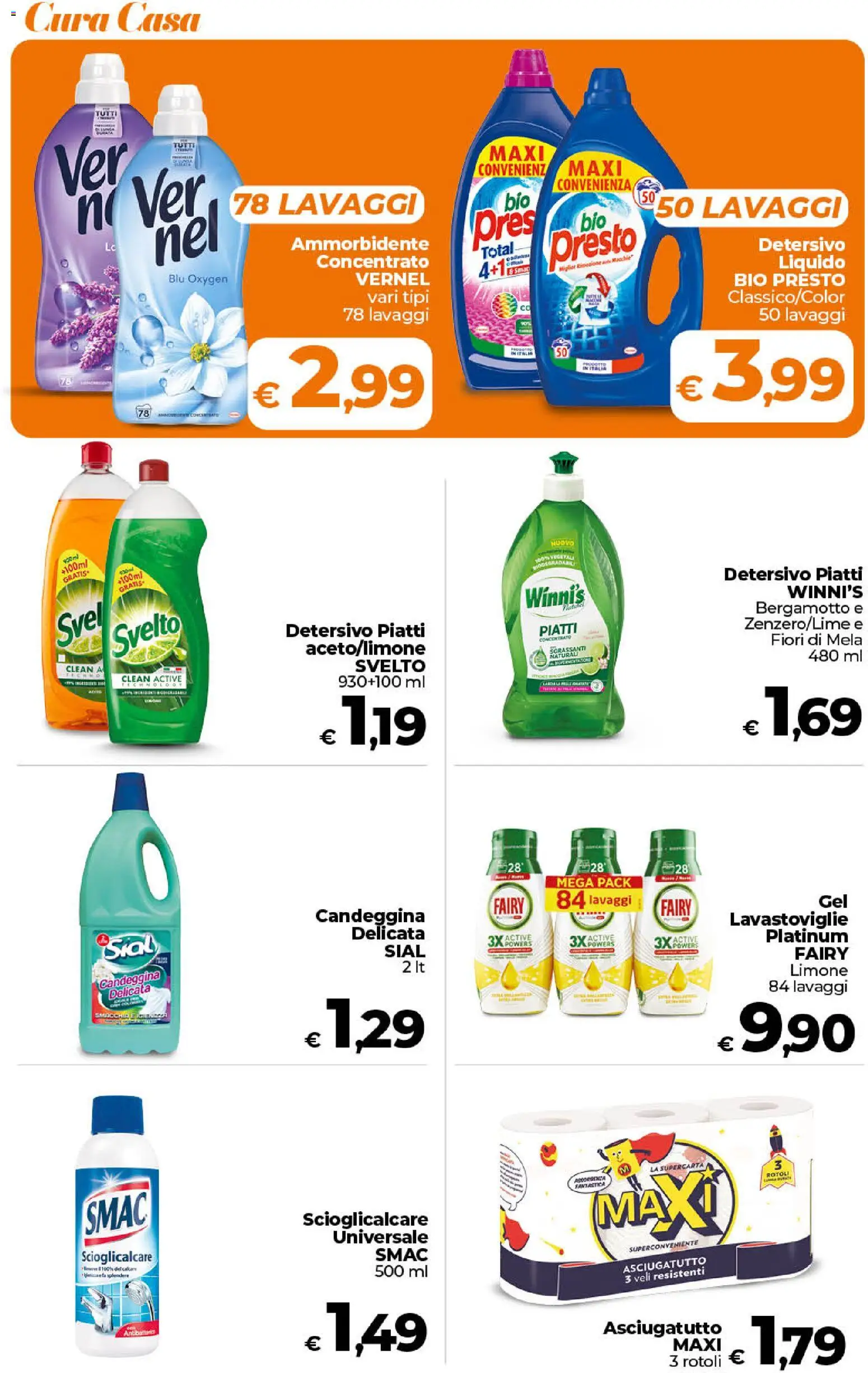 Volantino Ipercoop del 17.04.2026 | Pagina: 48 | Prodotti: Ammorbidente, Candeggina, Limone, Asciugatutto