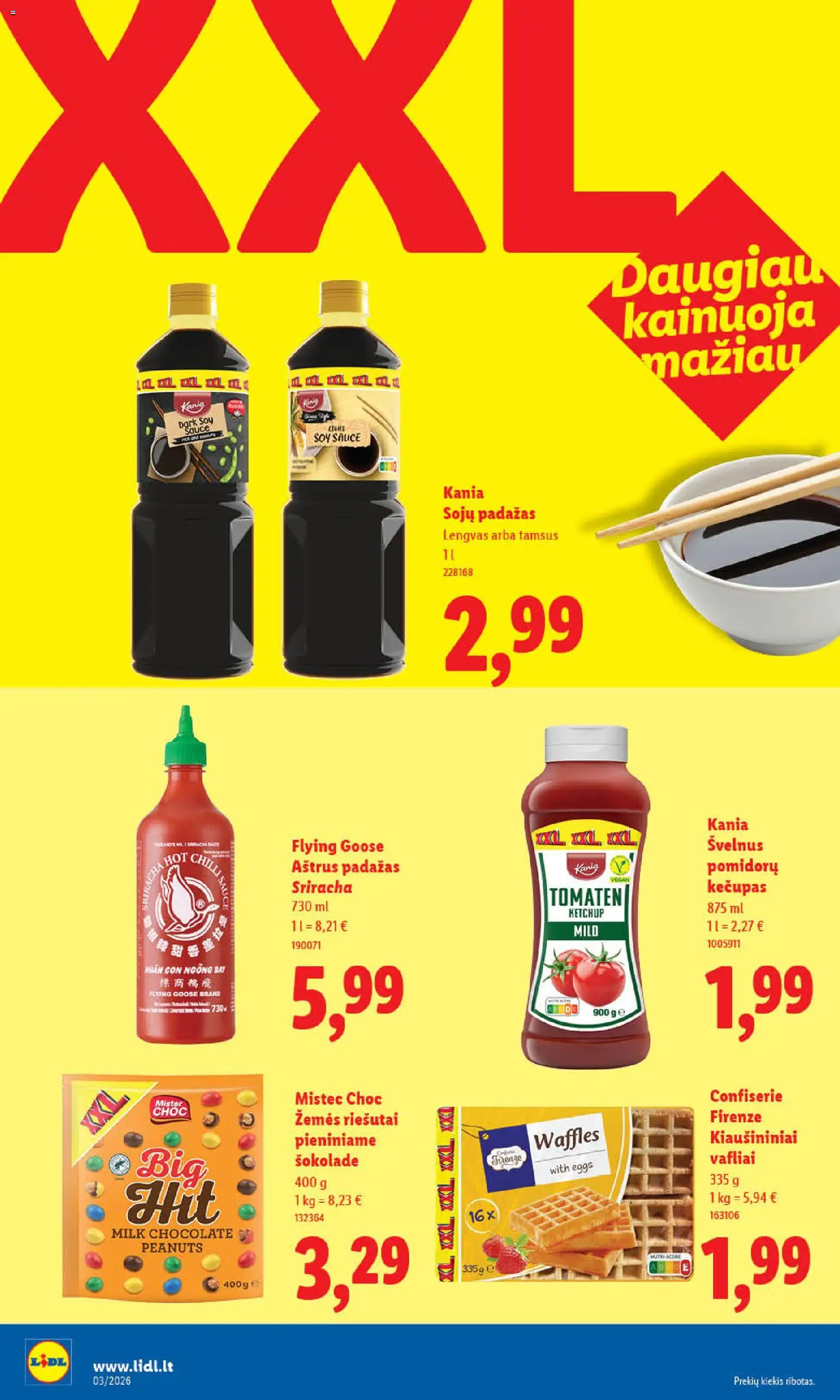 LIDL akcijos nuo 12.01.2026 | Puslapis: 20 | Prekių: Riešutai, Padažas, Vafliai, Kečupas