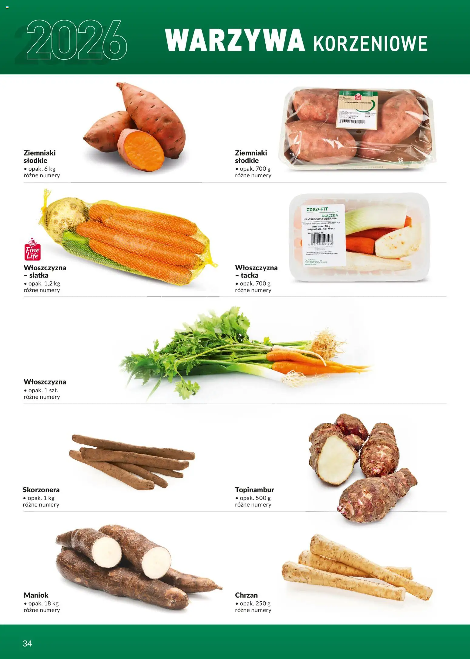Makro Gazetka - Ultra fresh od 01.03.2026 | Strona: 34 | Produkty: Siatka, Topinambur, Ziemniaki, Warzywa
