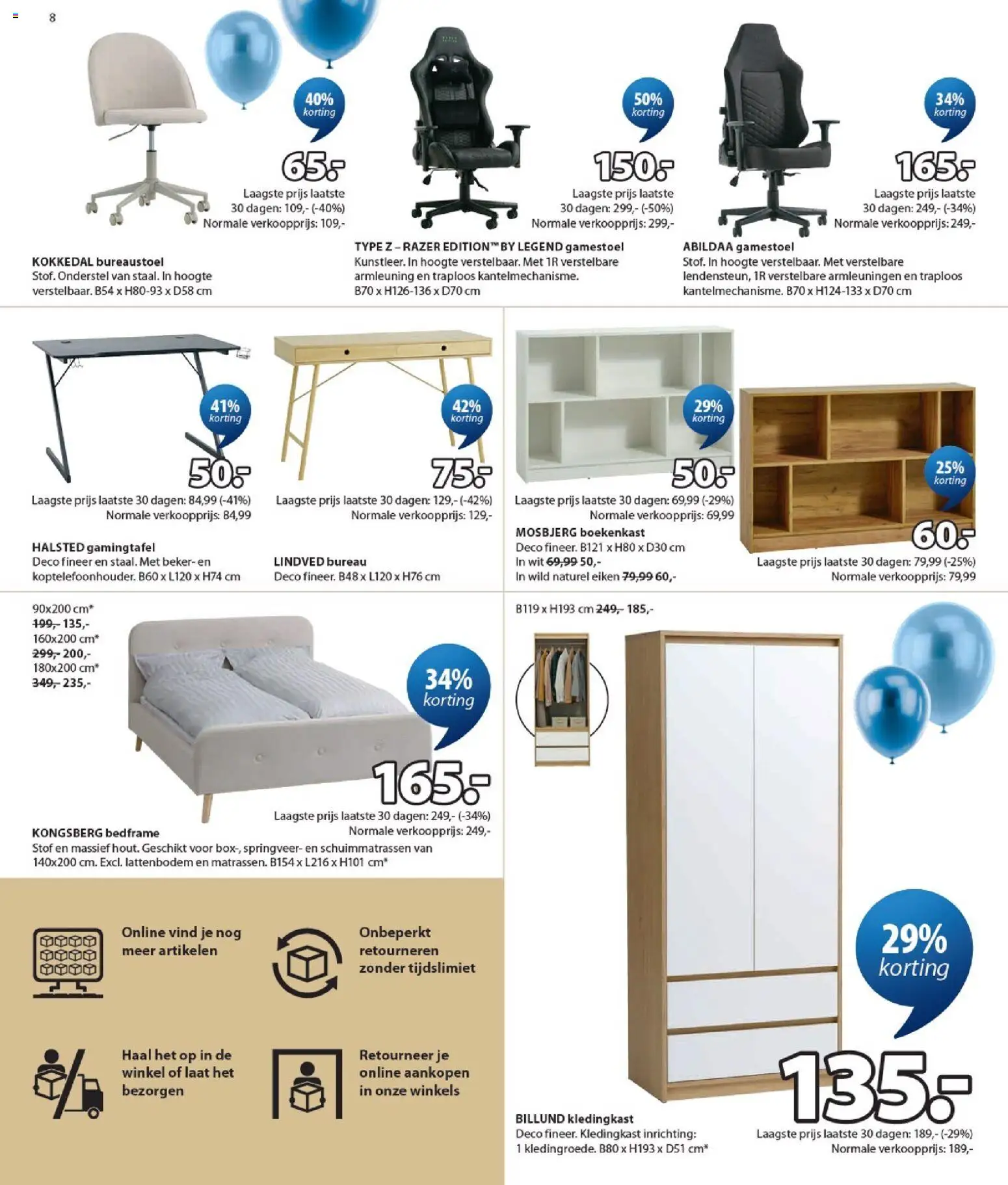 {H1} | Pagina: 8 | Producten: Peinture à l'aquarelle, Beker, Boekenkast, Bureau