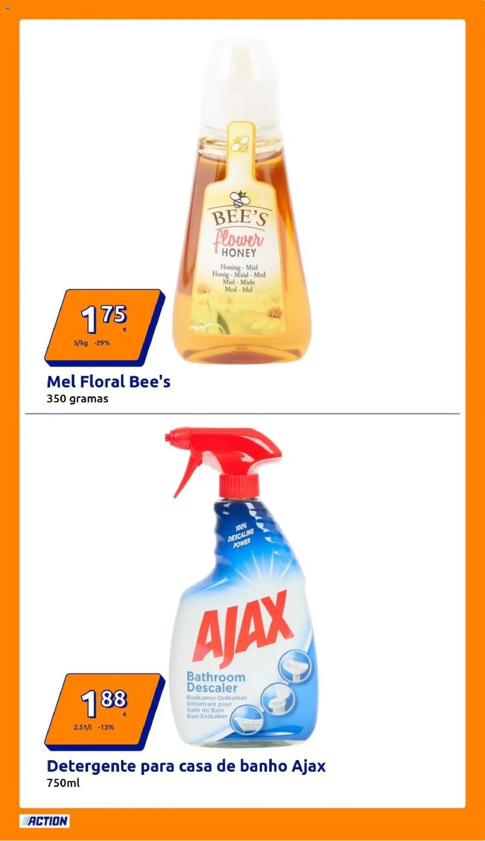 Action - Action week 8 2026 │ válido de 18.02.2026 | Página: 15 | Produtos: Detergente, Casa de banho, Banho, Mel