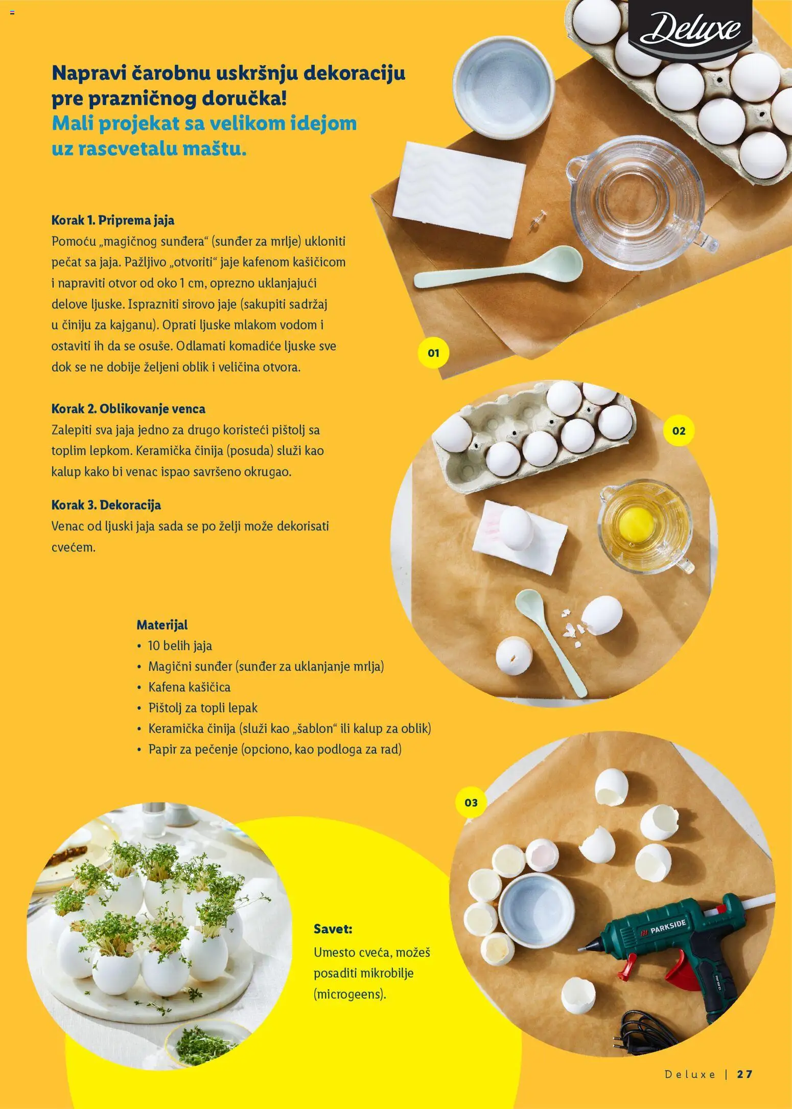 Lidl katalog - važi od 05.03.2026 | Strana: 27 | Proizvode: Parkside, Papir za pečenje, Jaja