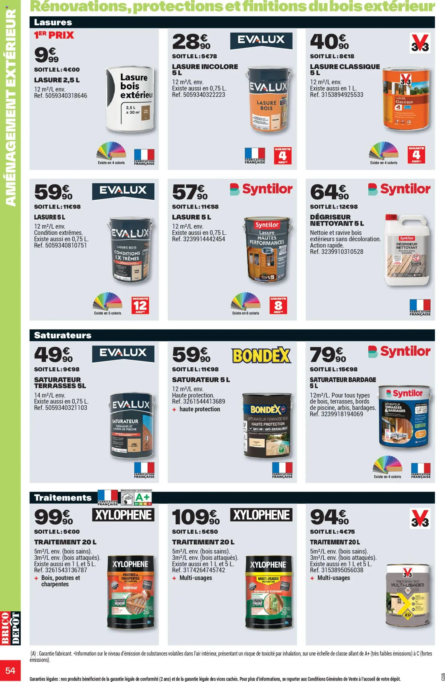 {H1} | Page: 54 | Produits: Lasure bois