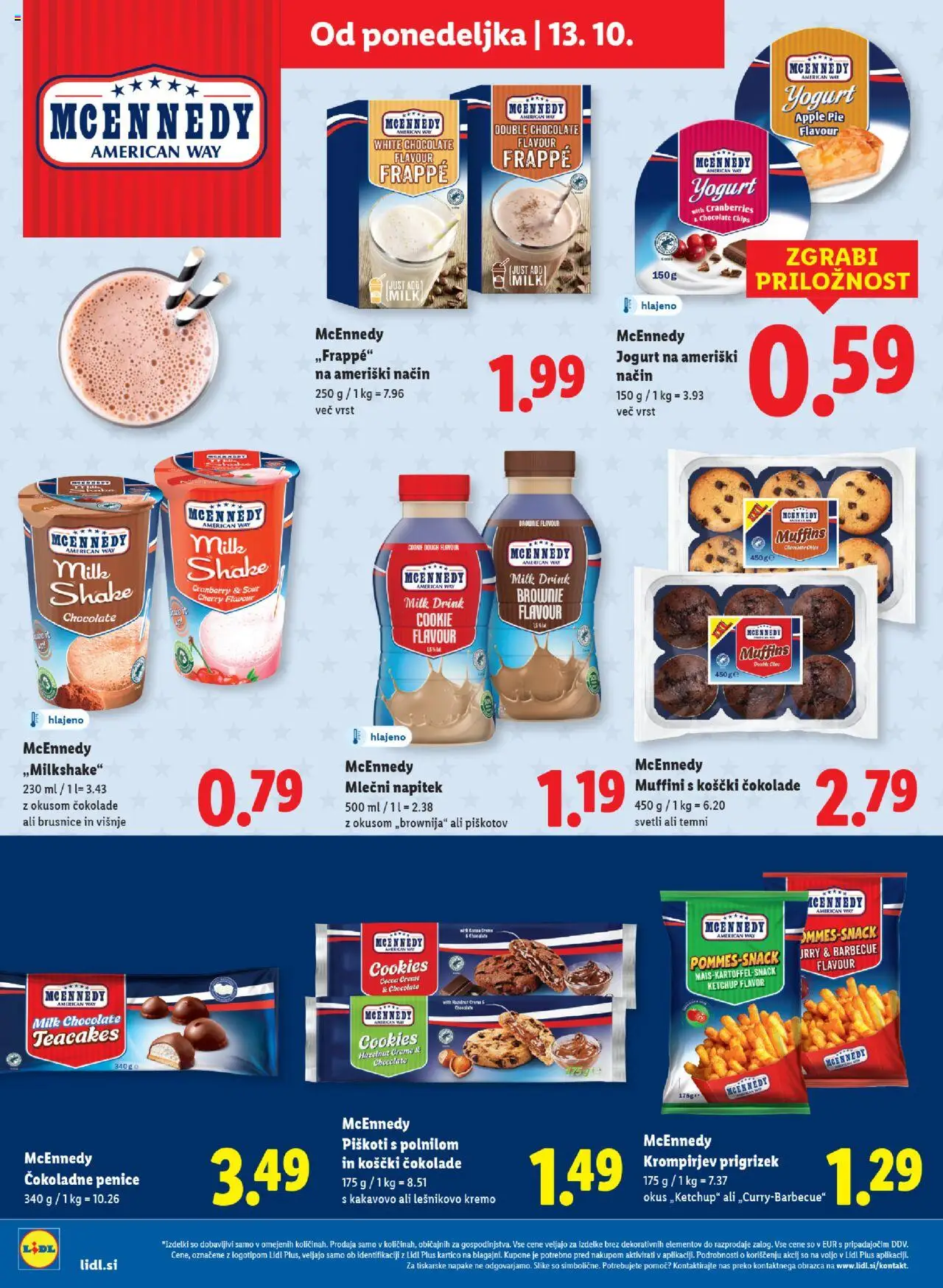 Novi Lidl katalog ponudbe – veljaven od 09.10.2025 | Stran: 46 | Izdelki: Jogurt, Piskoti