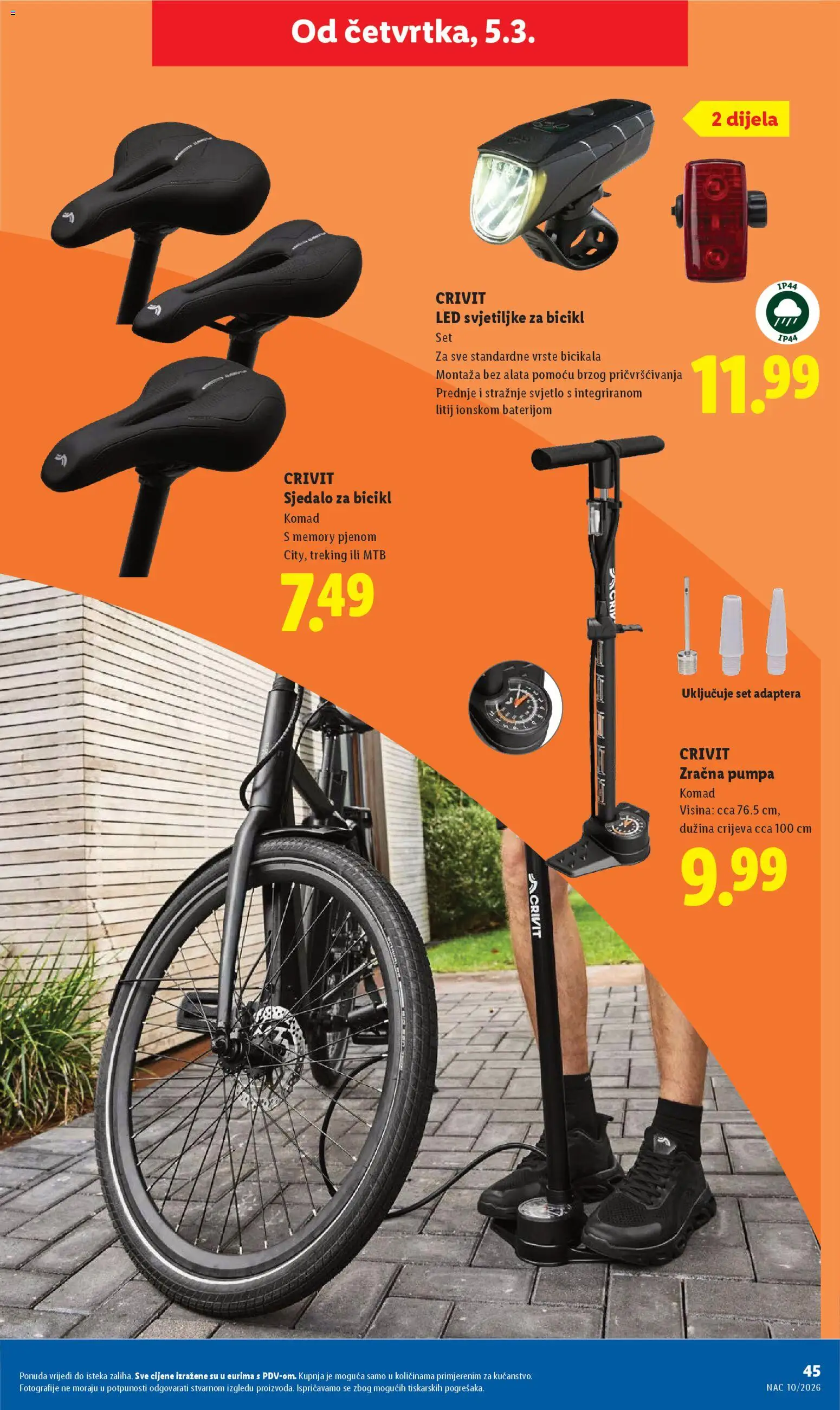 Lidl katalog | vrijedi od 02.03.2026 | Stranica: 45 | Proizvodi: Bicikl