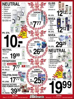 Abc Lavpris tilbudsavis – gyldig fra 10.09.2025 | Side: 8 | Produkter: Shampoo, Creme, Deodorant, Skyllemiddel