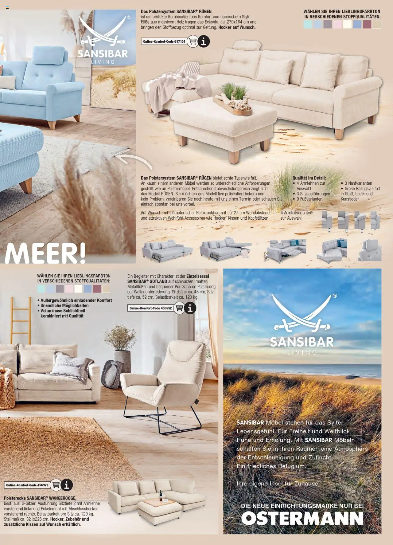 Ostermann Sansibar Living  – gültig ab 01.01.2025 | Seite: 9 | Produkte: Hocker, Kissen