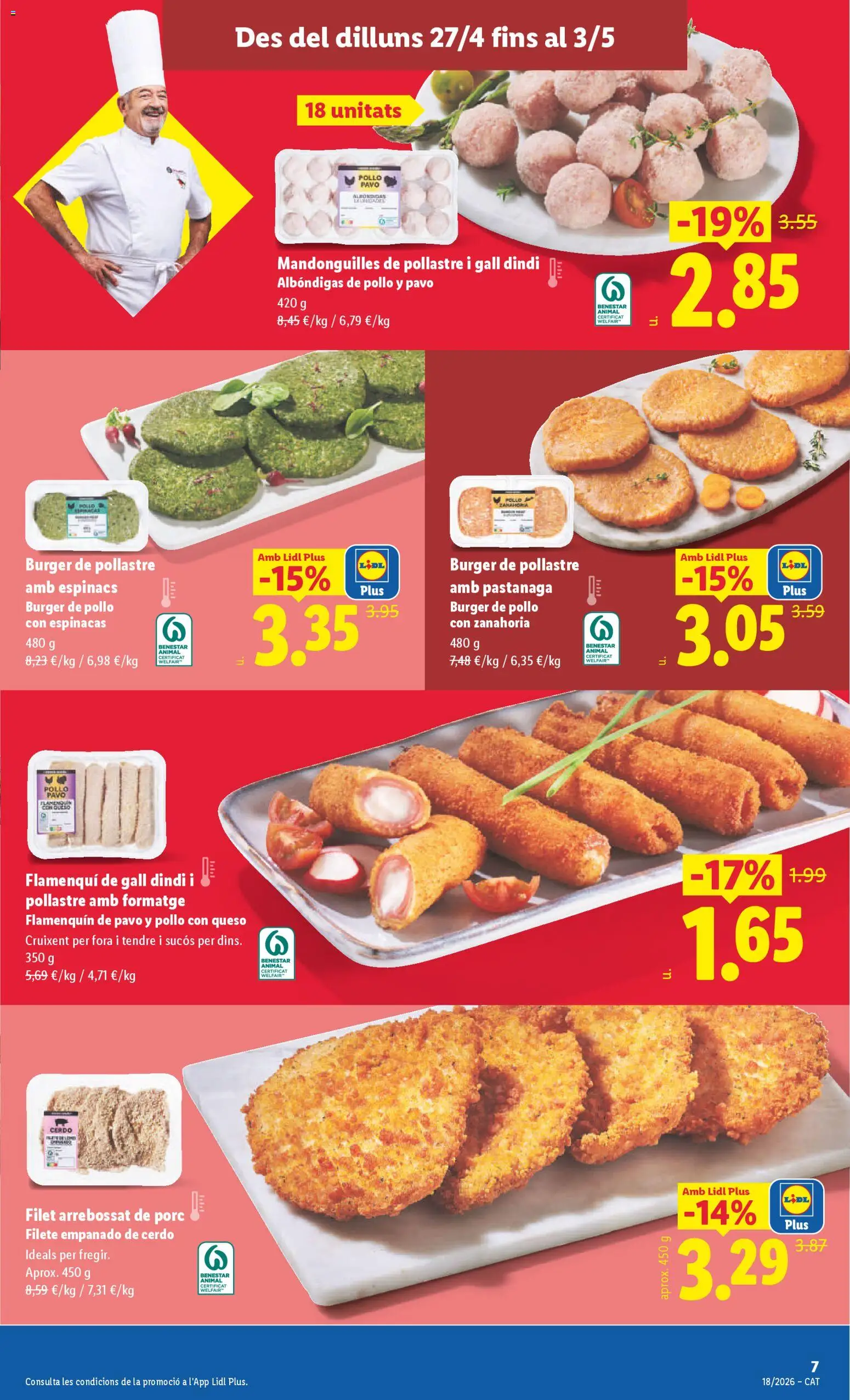 Lidl folleto │ válido desde el 27.04.2026 | Página: 9 | Productos: Queso, Πορσελάνη, Zanahoria, Filete
