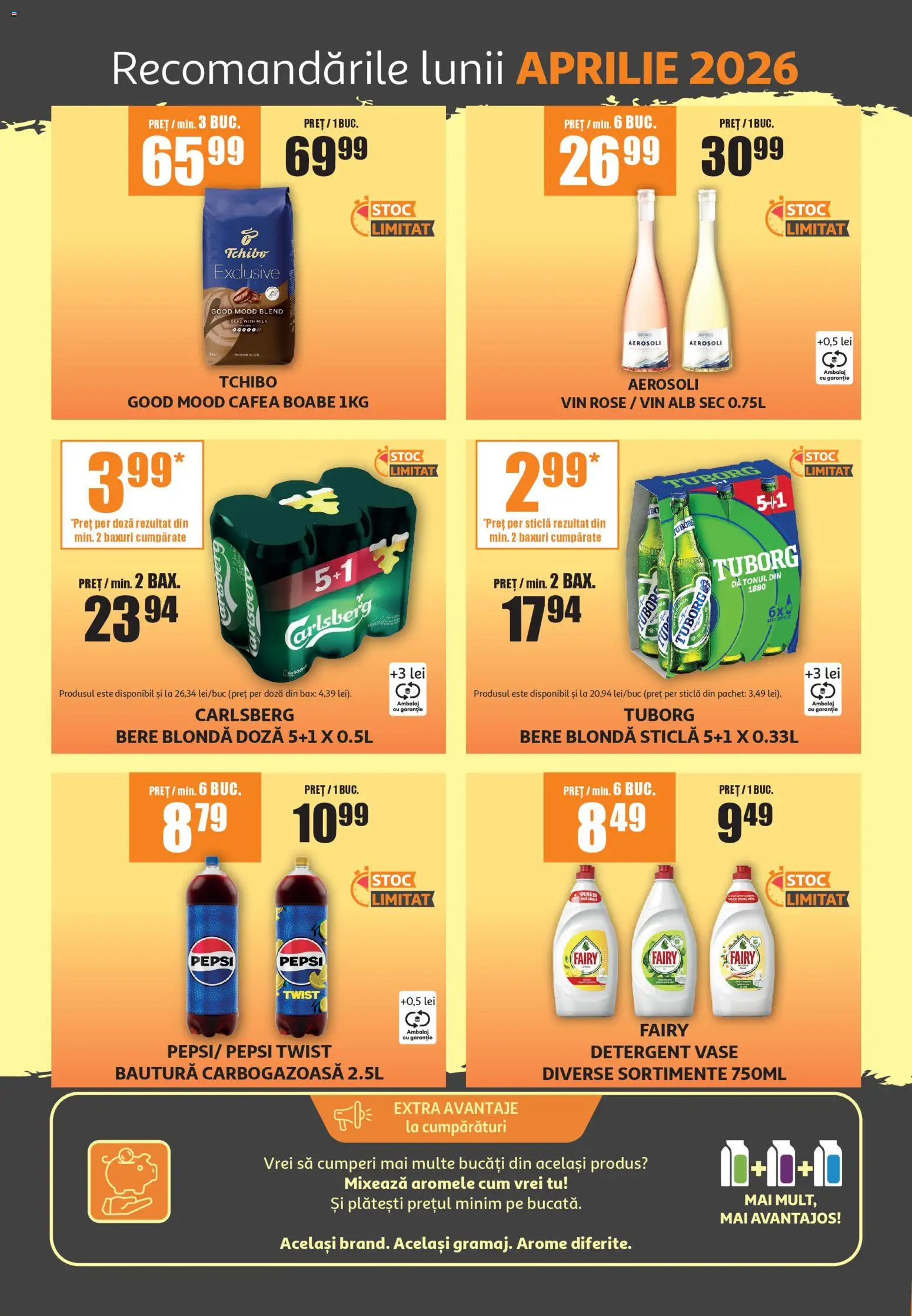 Noul catalog ATAC – valabil de la 01.04.2026 | Pagină: 2 | Produse: Cafea, Vin, Bere, Detergent