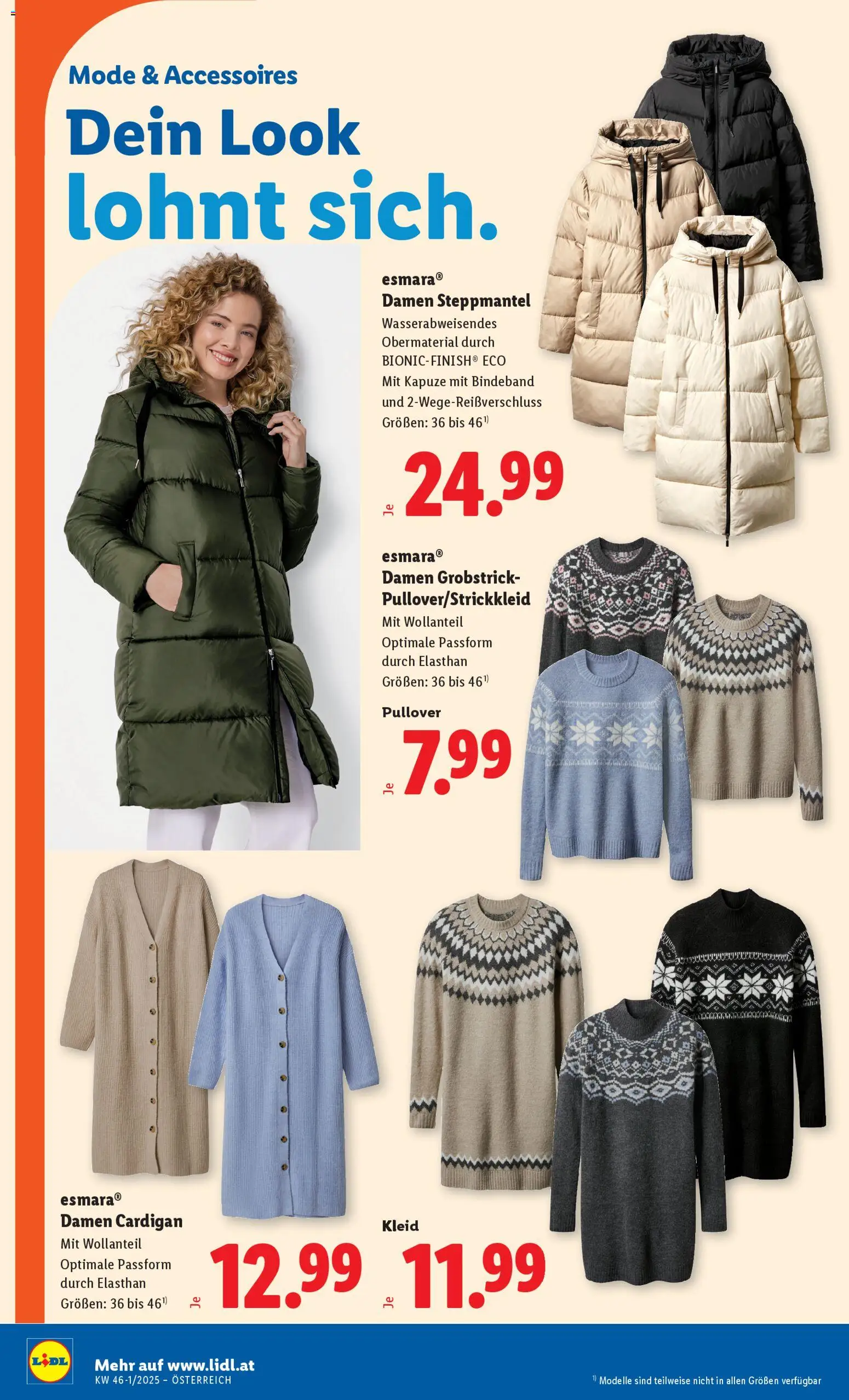 Lidl Flugblatt - Altenmarkt im Pongau, St. Johann im Pongau, Zell am See gültig ab 06.11.2025 | Seite: 32 | Produkte: Pullover, Kleid