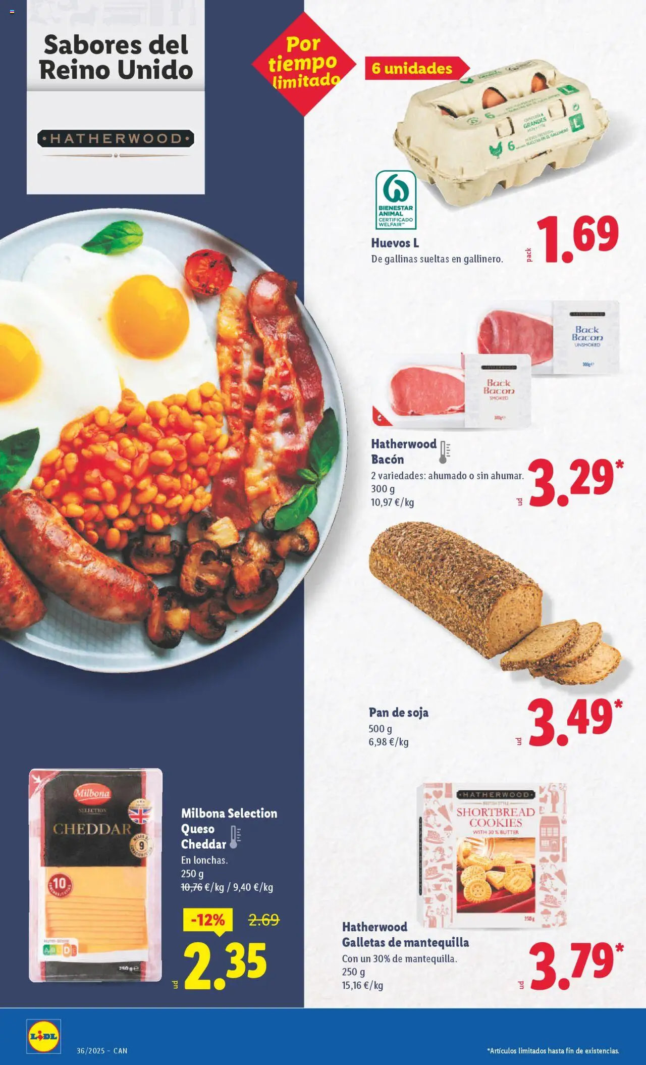 Lidl - Canarias │ válido desde el 01.09.2025 | Página: 26 | Productos: Queso, Huevos, Pan, Galletas