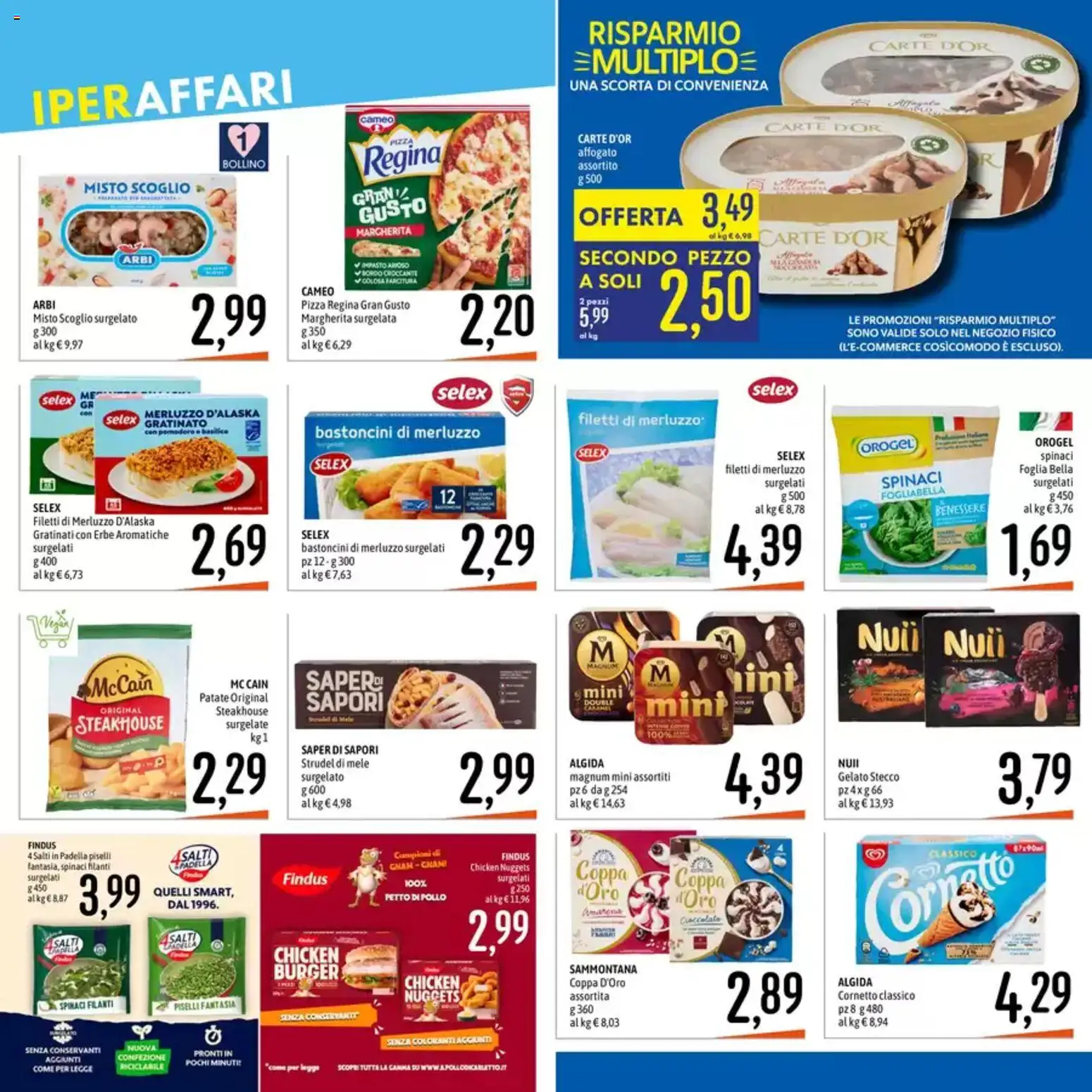 Volantino Emisfero del 20.04.2026 | Pagina: 16 | Prodotti: Pizza, Pollo, Mele, Patate