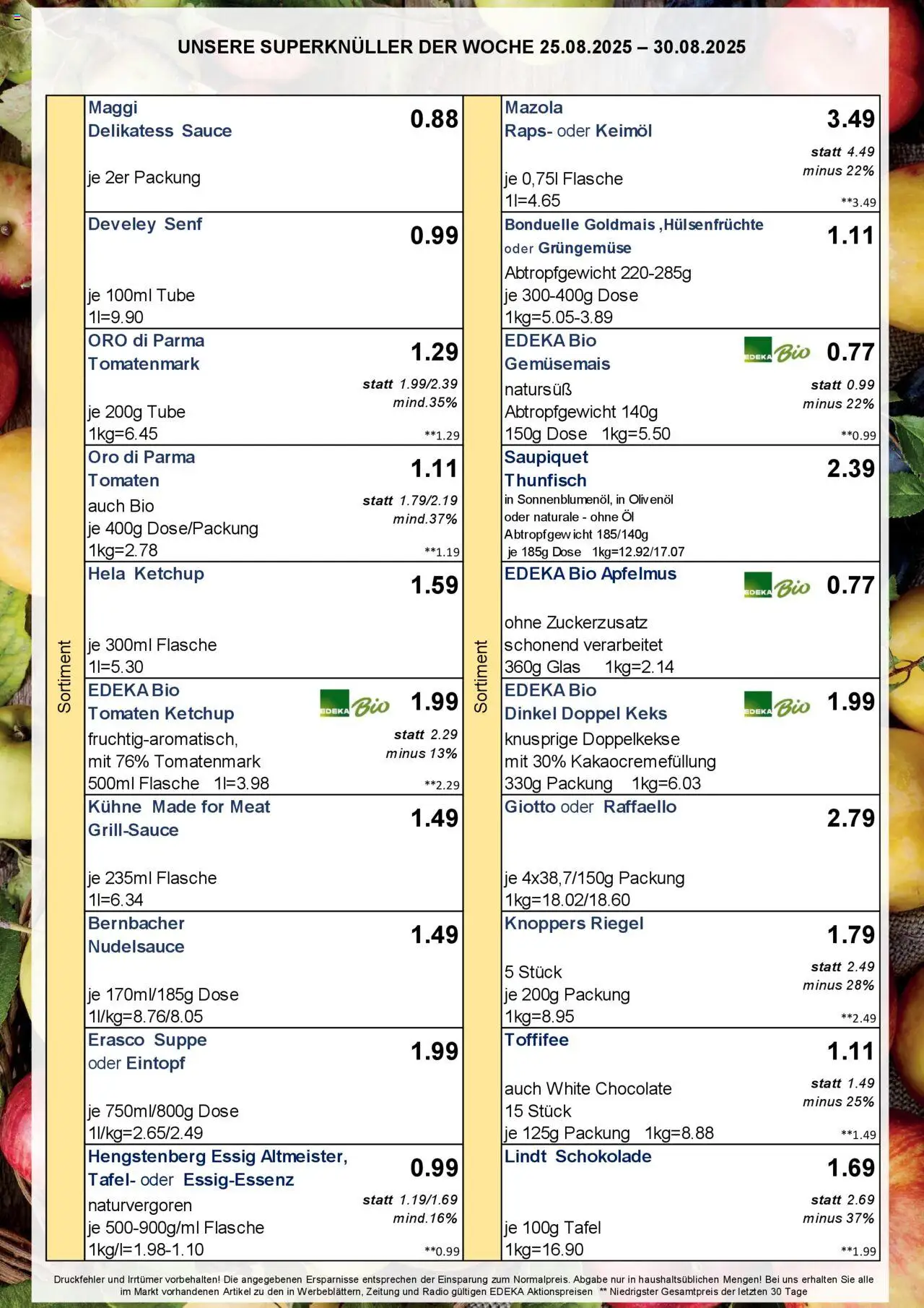 Simmel - Bayern - gültig ab dem 25.08.2025 | Seite: 2 | Produkte: Raffaello, Maggi, Thunfisch, Ketchup