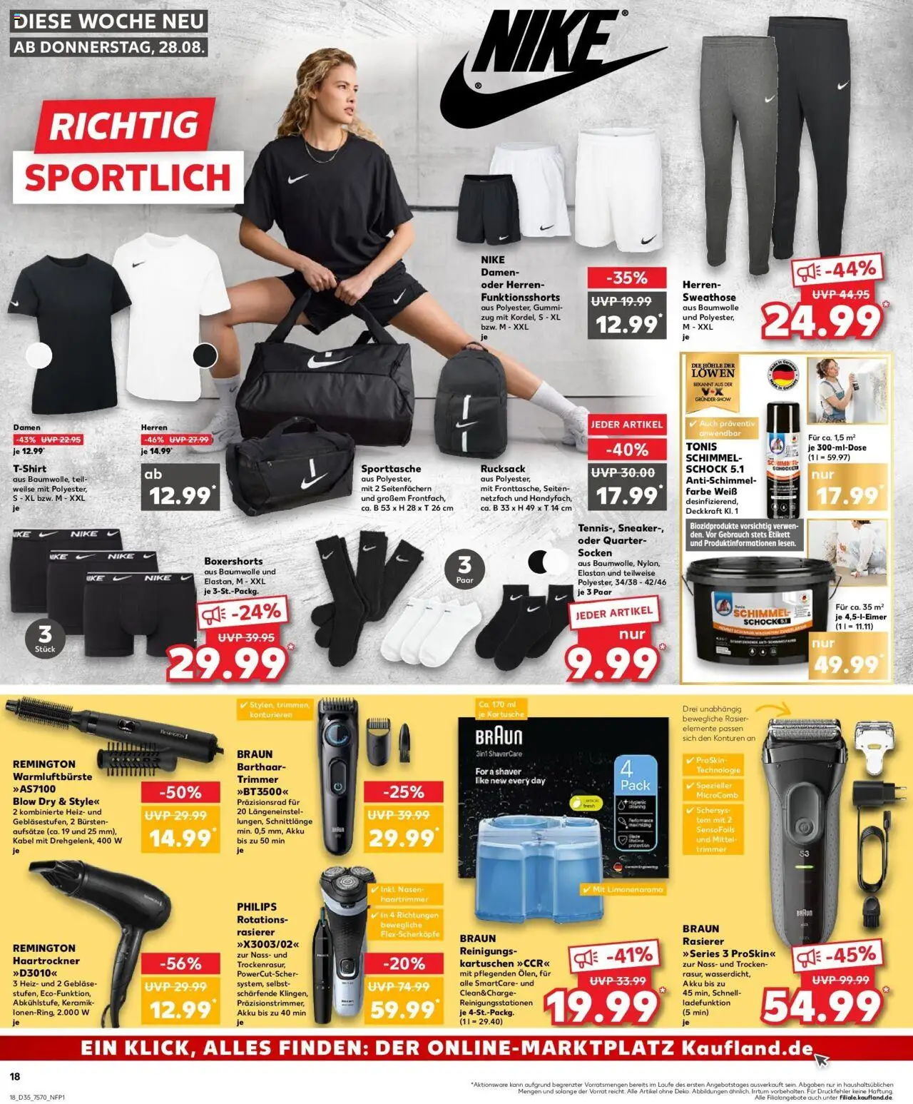 Kaufland prospekt Hückelhoven	 - gültig ab dem 31.08.2025 | Seite: 29 | Produkte: Rasierer, T-Shirt, Socken, Rucksack
