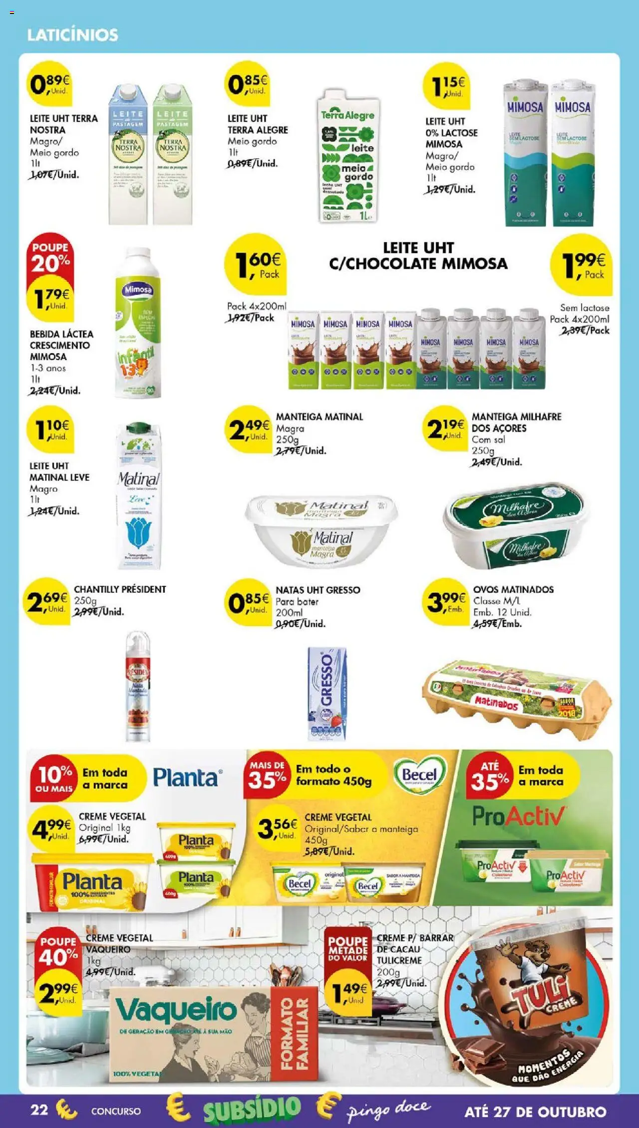 Pingo Doce folheto │ válido de 14.10.2025 | Página: 24 | Produtos: Chantilly, Sal, Ovos, Bebida