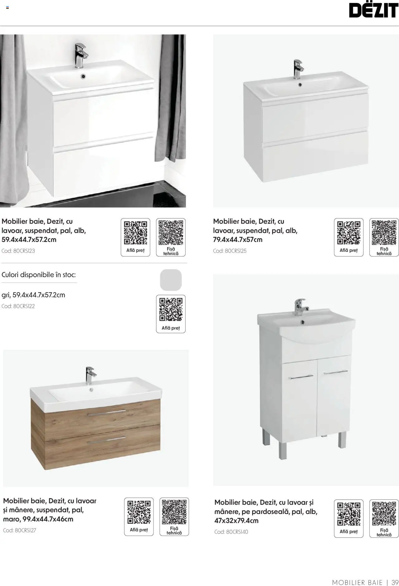 Catalog Romstal – valabil de la 25.11.2024 | Pagină: 39 | Produse: Lavoar