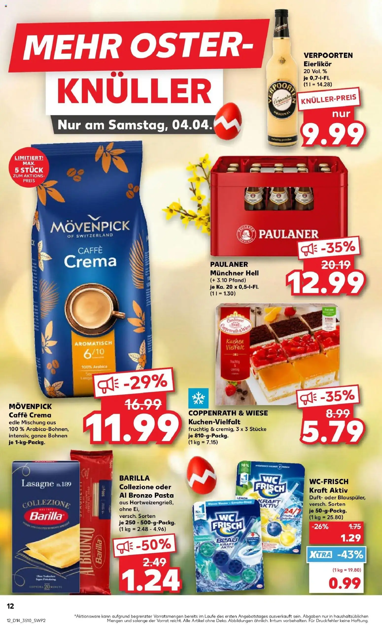 Kaufland Prospekt Delitzsch	 – gültig ab 02.04.2026 | Seite: 12 | Produkte: Duft, Wc frisch, Pasta, Kuchen