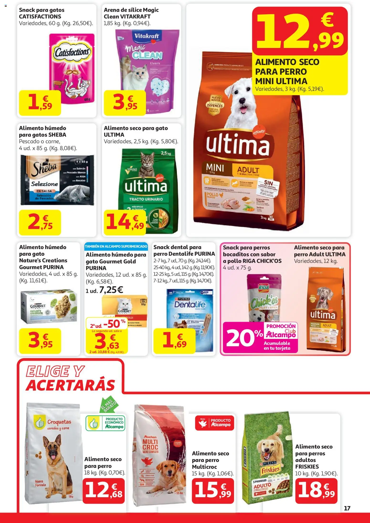 Alcampo - Hg Unico │ válido desde el 29.12.2025 | Página: 17 | Productos: Pescado, Cereales, Croquetas