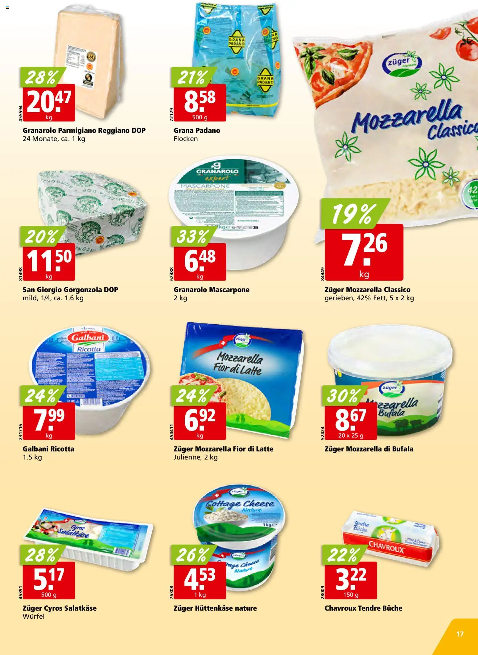 Aligro Aktionen Schlieren, Gossau SG, Frauenfeld, Rapperswil-Jona, Sargans, Bern, Brüttisellen, Pratteln, Emmen, Spreitenbach – gültig ab 05.01.2026 | Seite: 17