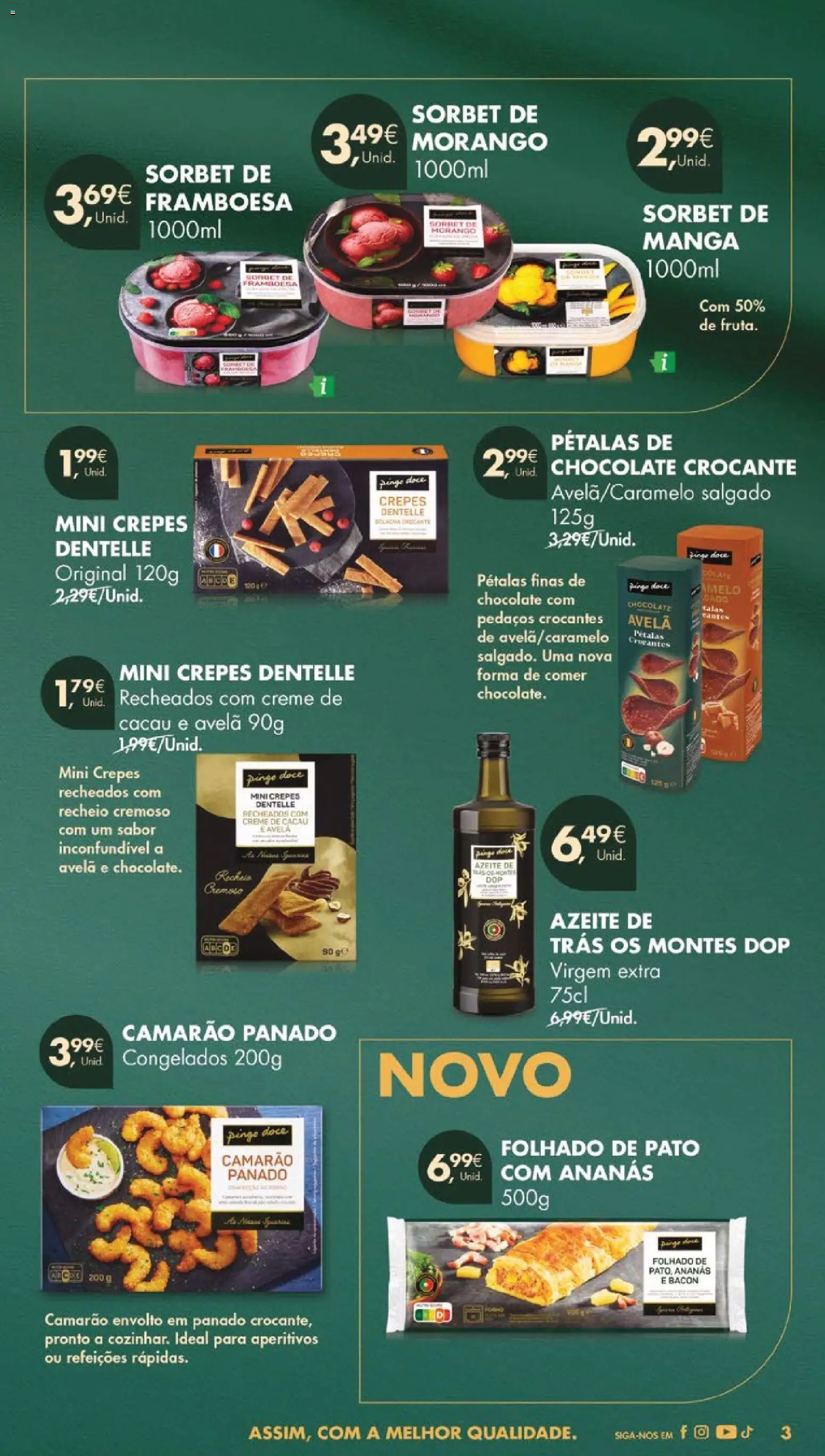 Pingo Doce folheto │ válido de 02.12.2025 | Página: 47 | Produtos: Azeite, Camarão, Chocolate, Creme