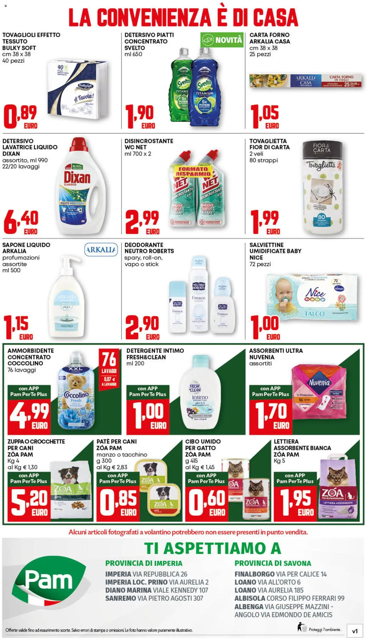 Volantino PAM del 06.11.2025 | Pagina: 16 | Prodotti: Deodorante, Detergente, Intimo, Lavatrice