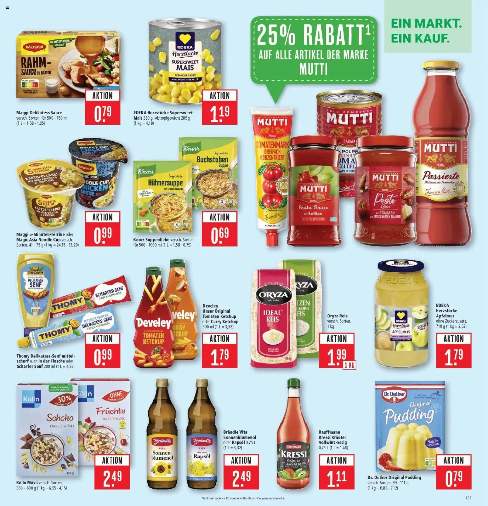 Marktkauf Prospekt Friedrichshafen  – gültig ab 09.03.2026 | Seite: 21 | Produkte: Musli, Pudding, Nudeln, Ketchup