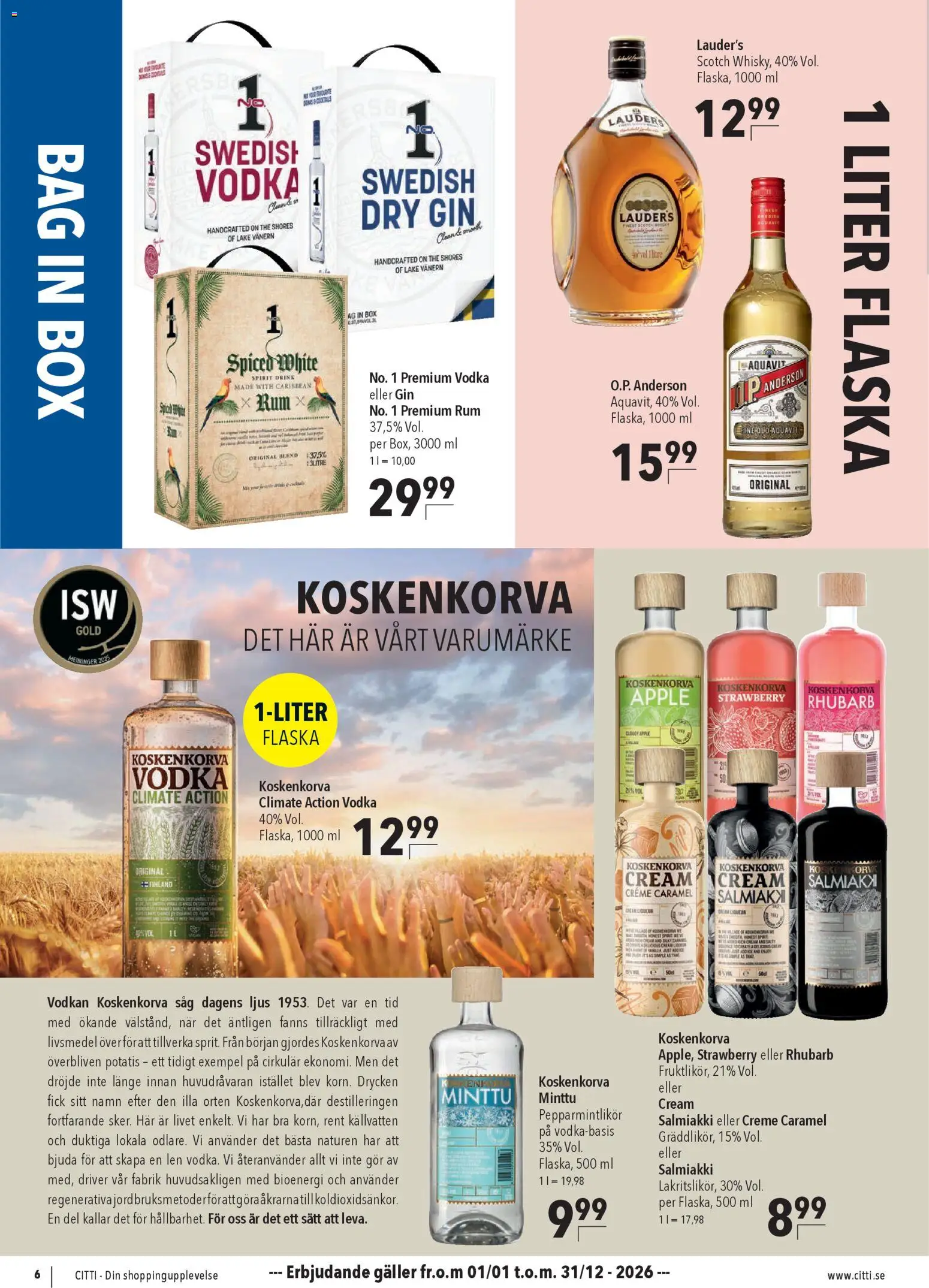 CITTI Markt - Schweden-Werbung – gültig ab 16.02.2026 | Seite: 6 | Produkte: Rum, Box, Creme, Vodka