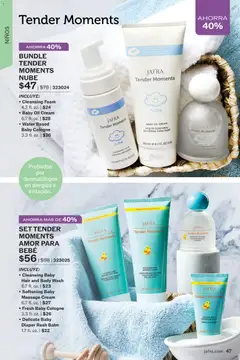 Vista previa JAFRA folleto válido desde el 01.01.2026 | Página: 47 | Productos: Aceite, Crema, Suavizante, Body