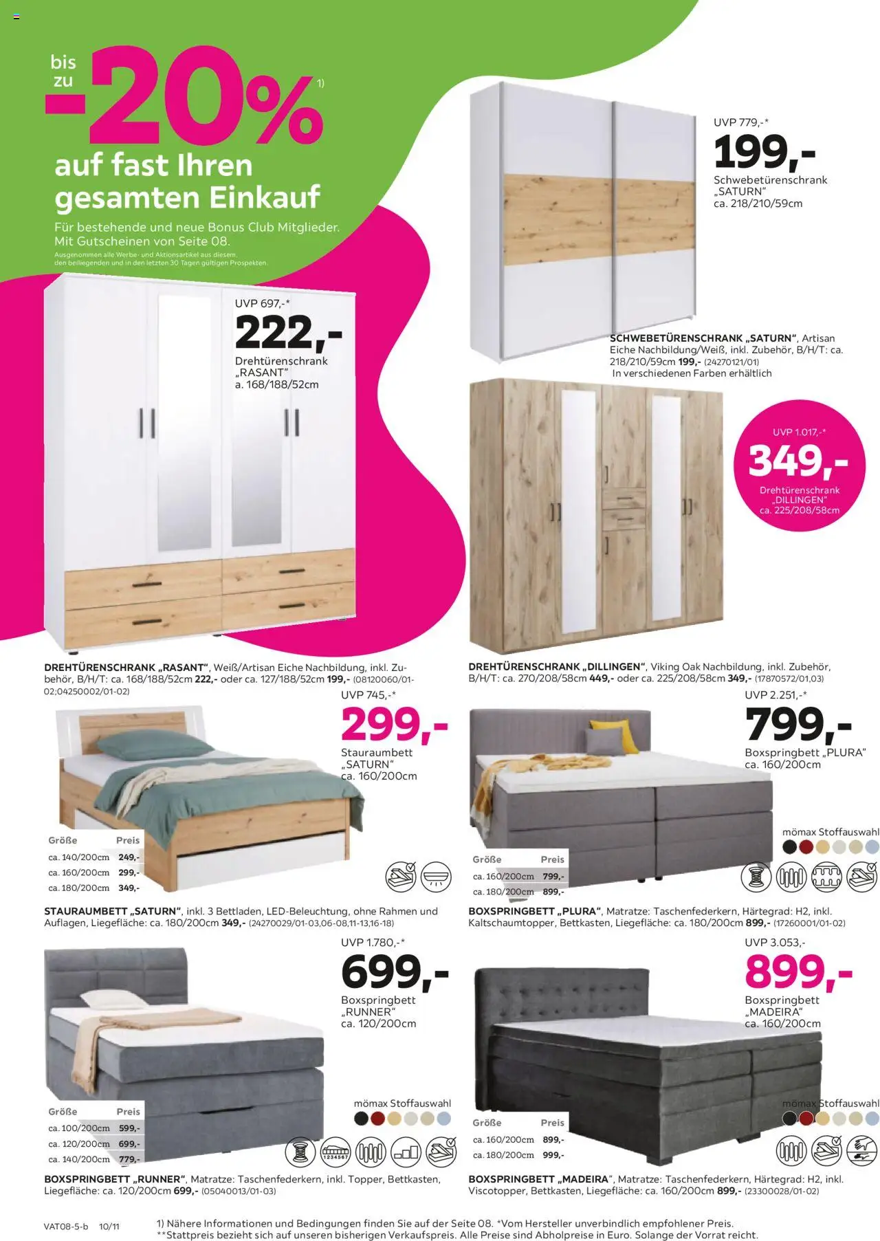 Mömax Prospekt aktuell gültig ab 12.08.2025 | Seite: 10 | Produkte: Matratze