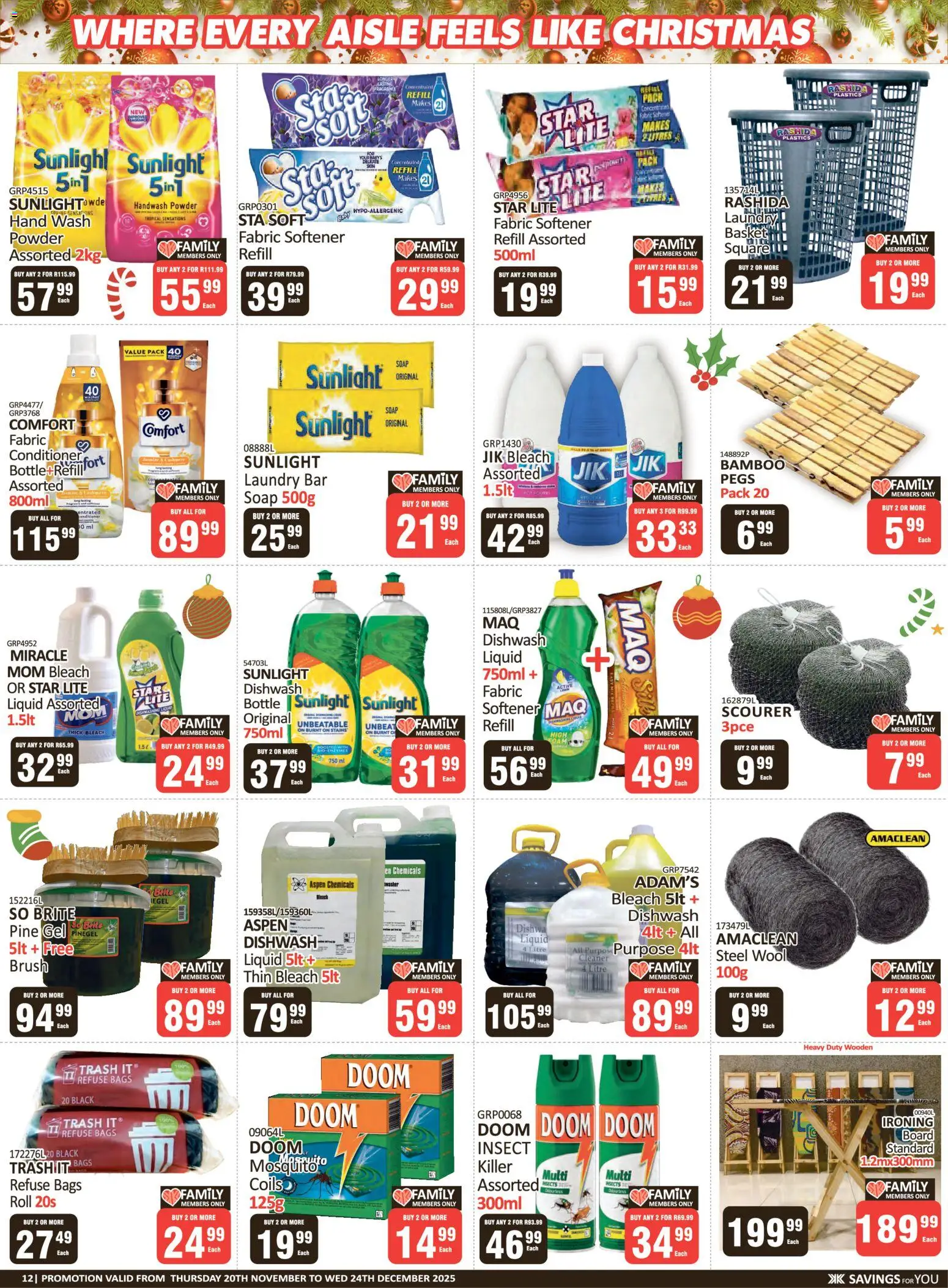 New KIT KAT Cash & Carry catalogue – valid from 20.10.2025 | Page: 12 | Products: Steel wool, Powder, Conditioner, Fabric softener
