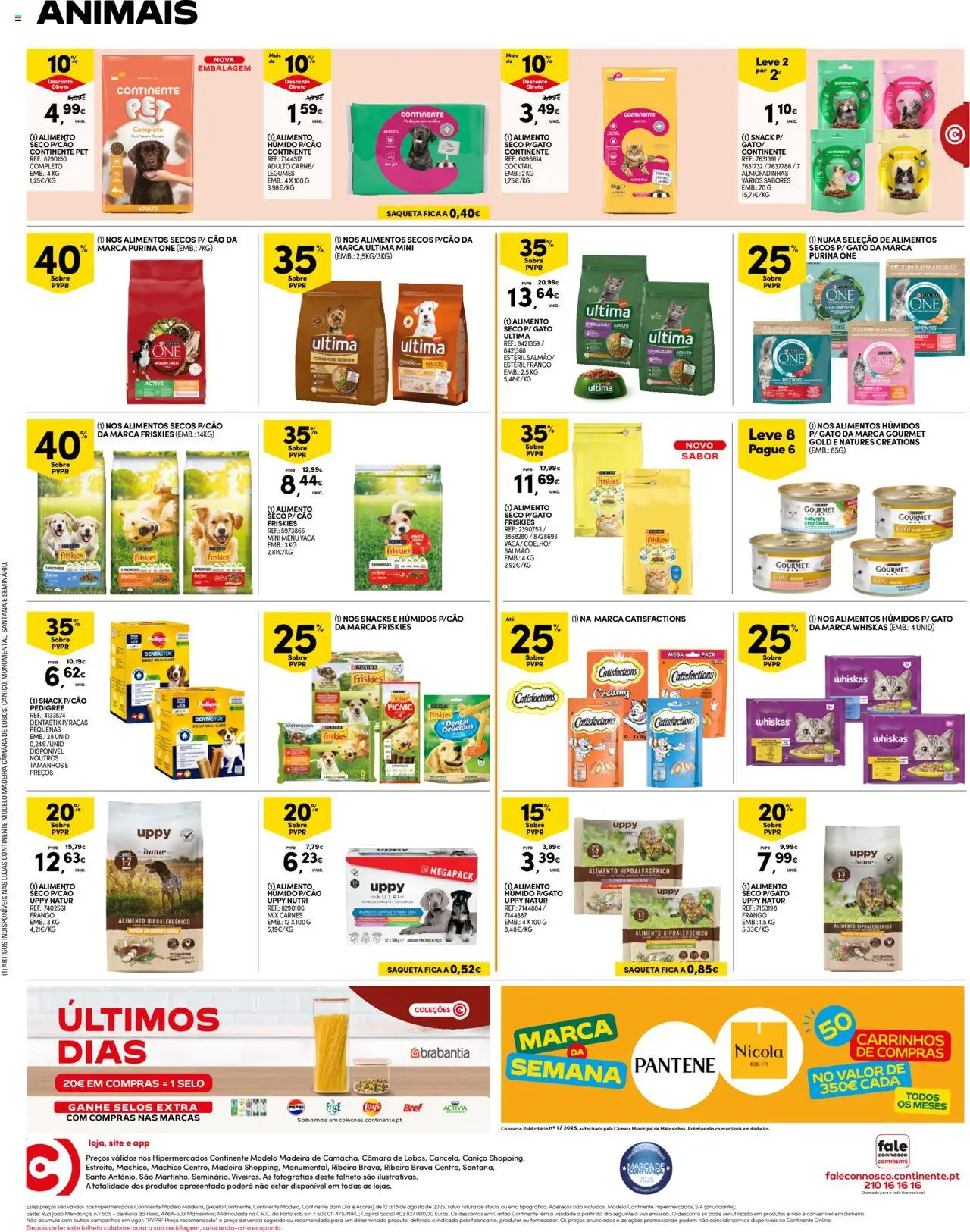 Continente - Madeira │ válido de 12.08.2025 | Página: 24 | Produtos: Purina one, Frango, Salmão