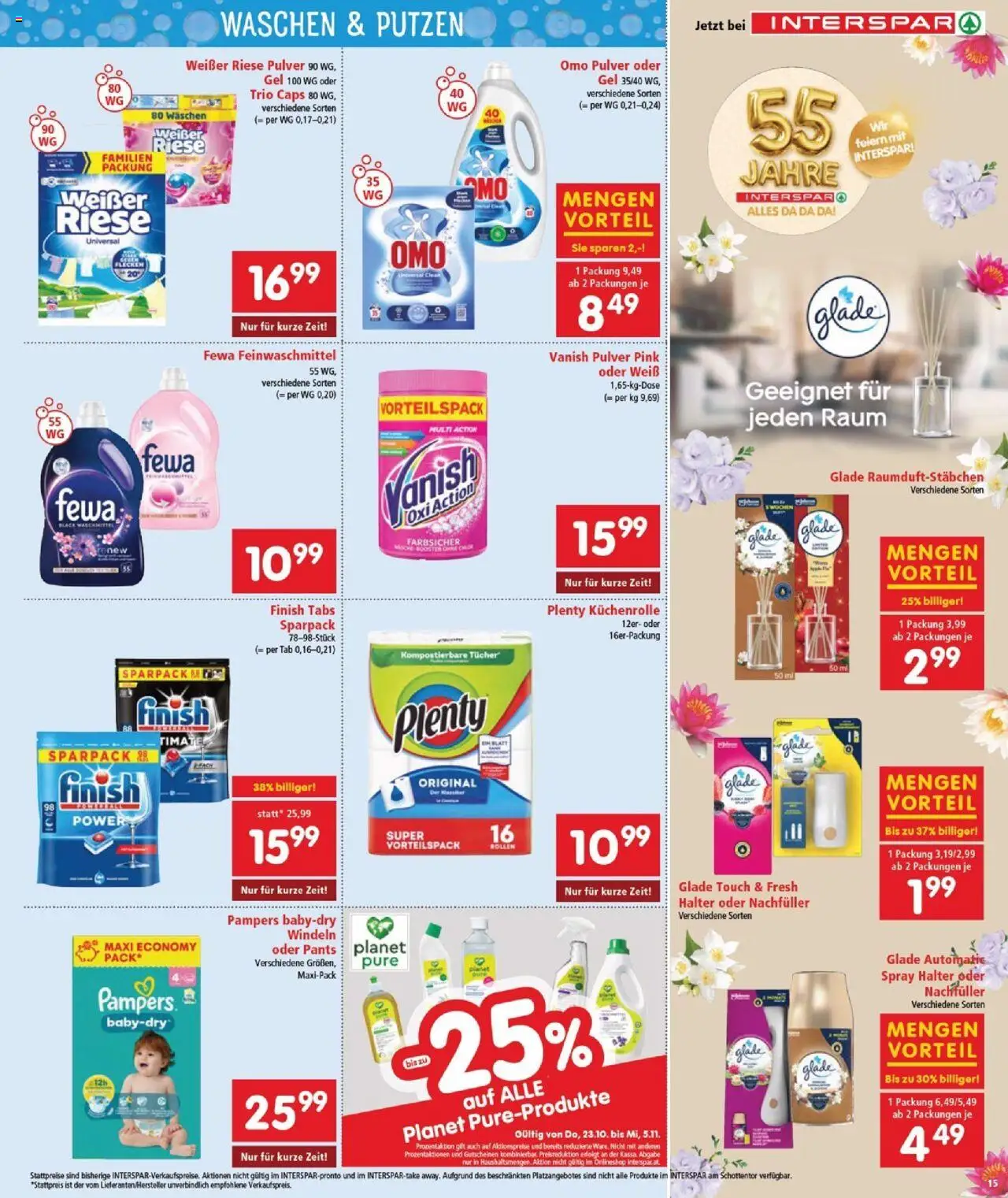 Interspar Flugblatt - Burgenland gültig ab 23.10.2025 | Seite: 15 | Produkte: Pampers