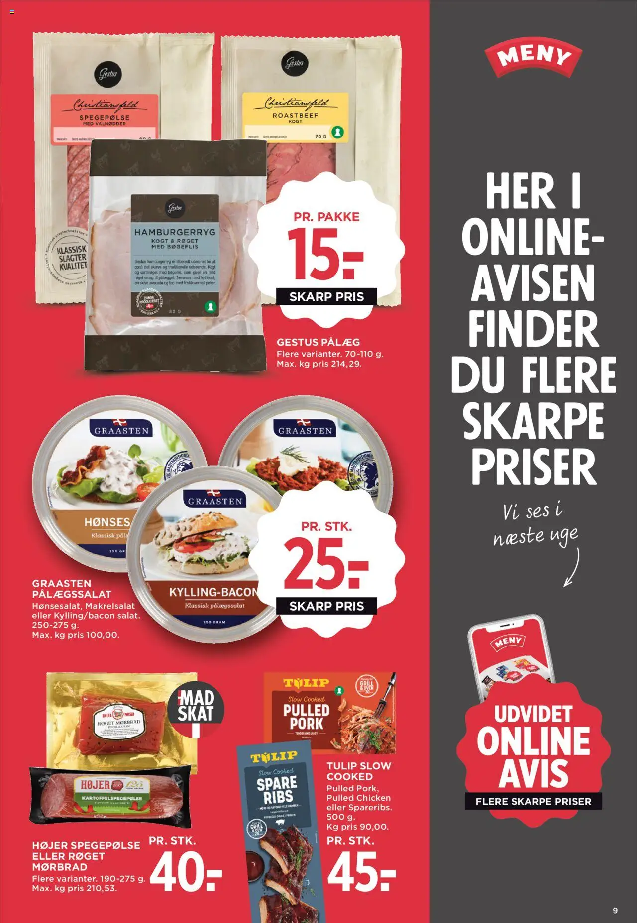 Meny Tilbudsavis gyldig fra 04.07.2025 | Side: 13 | Produkter: Salami, Valnødder, Hamburgerryg, Roastbeef