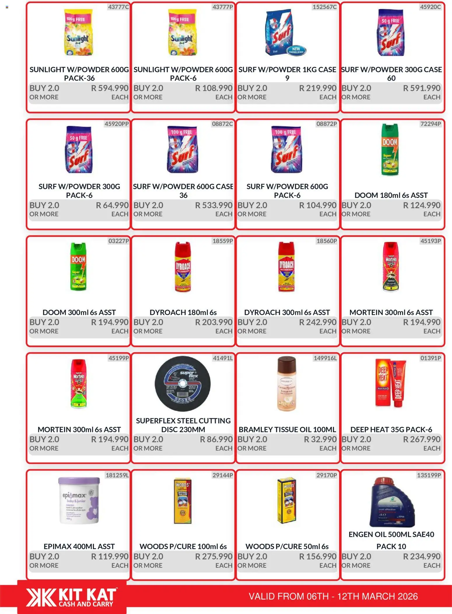 New KIT KAT Cash & Carry catalogue – valid from 06.03.2026 | Page: 31 | Products: Tissue oil, Case, Oil