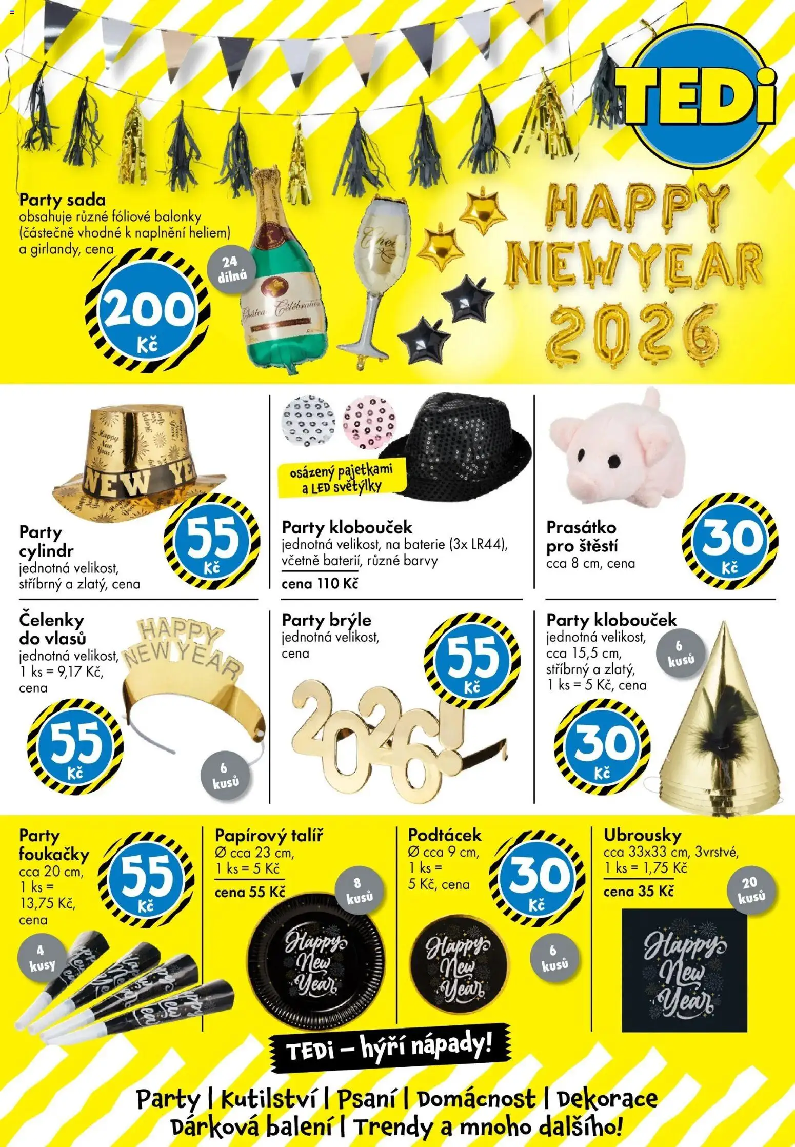 TEDi leták od 12.12.2025 | Strana: 4 | Produkty: Ubrousky, Podtácek, Talíř, Dekorace
