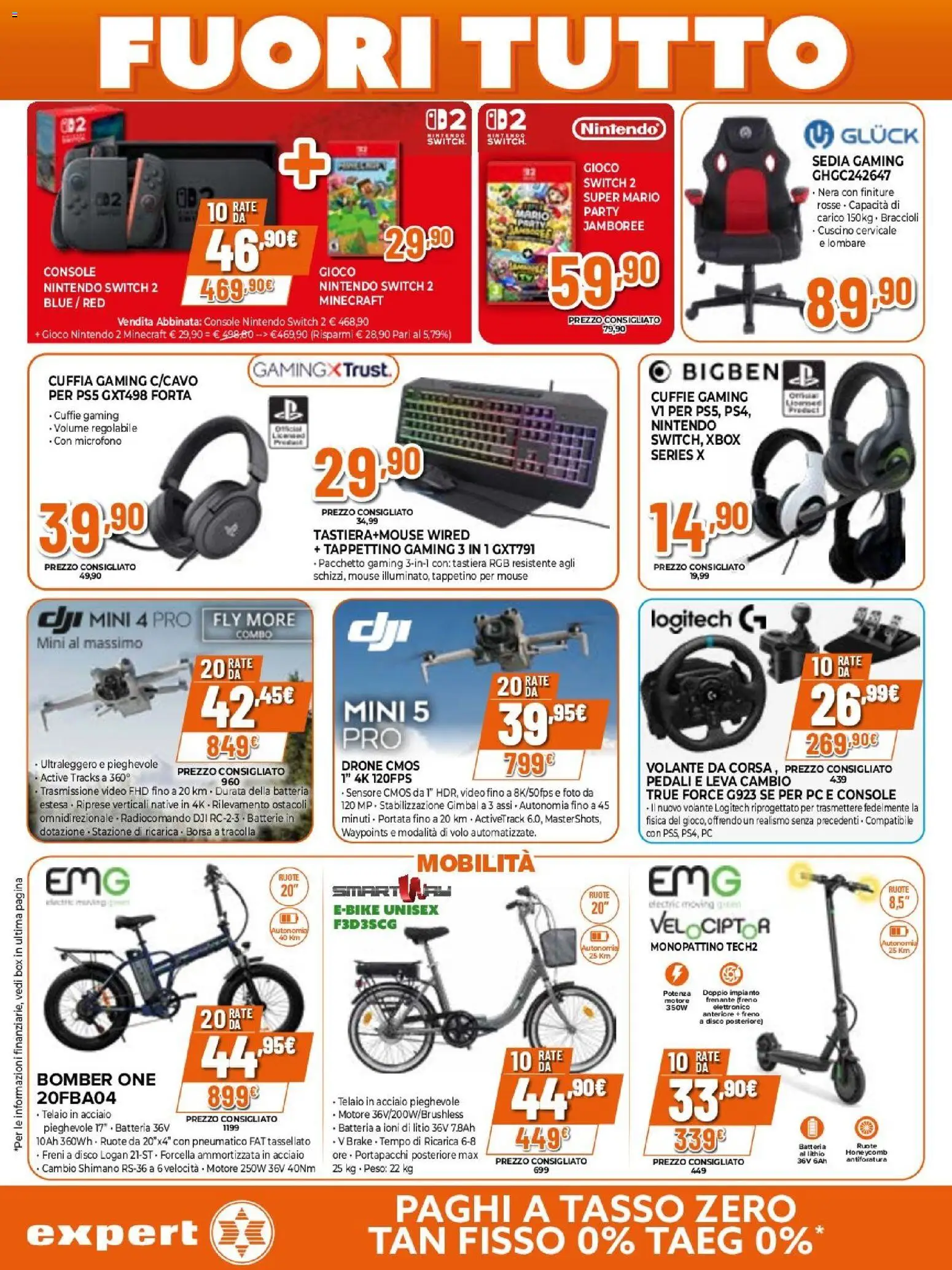 Volantino Expert del 15.01.2026 | Pagina: 5 | Prodotti: Monopattino, Drone, Microfono, Borsa