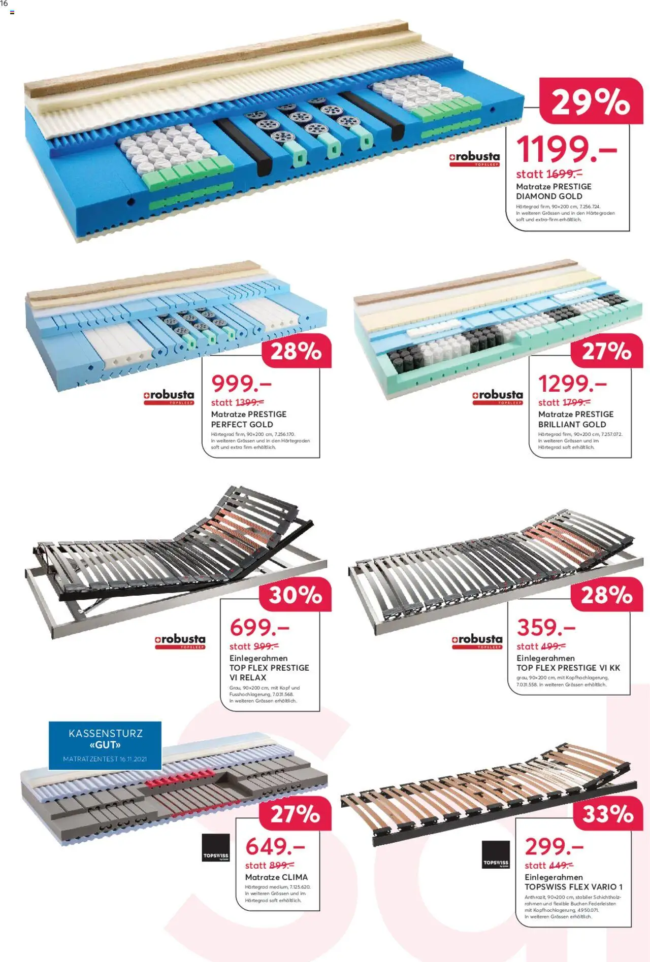 Livique Sale ab 20.06.2025 | Seite: 16 | Produkte: Matratze, Top