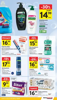 Intermarche Gazetka od 04.09.2025 | Strona: 37 | Produkty: Prysznic, Body, Lacalut, Pasta do zębów