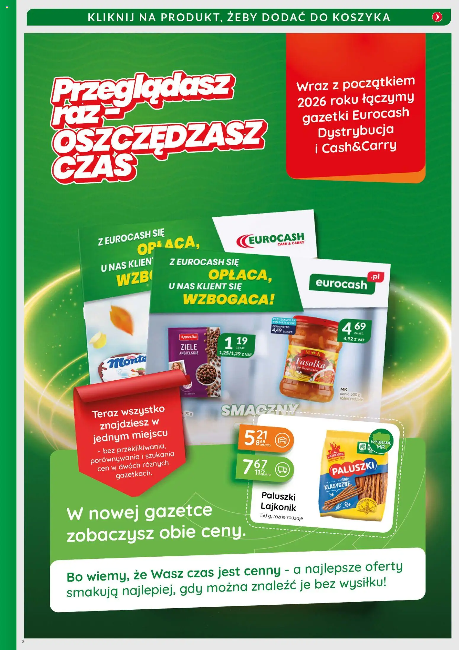 Eurocash Gazetka - Katalog Artykułów Chemicznych od 01.12.2025 | Strona: 2 | Produkty: Paluszki