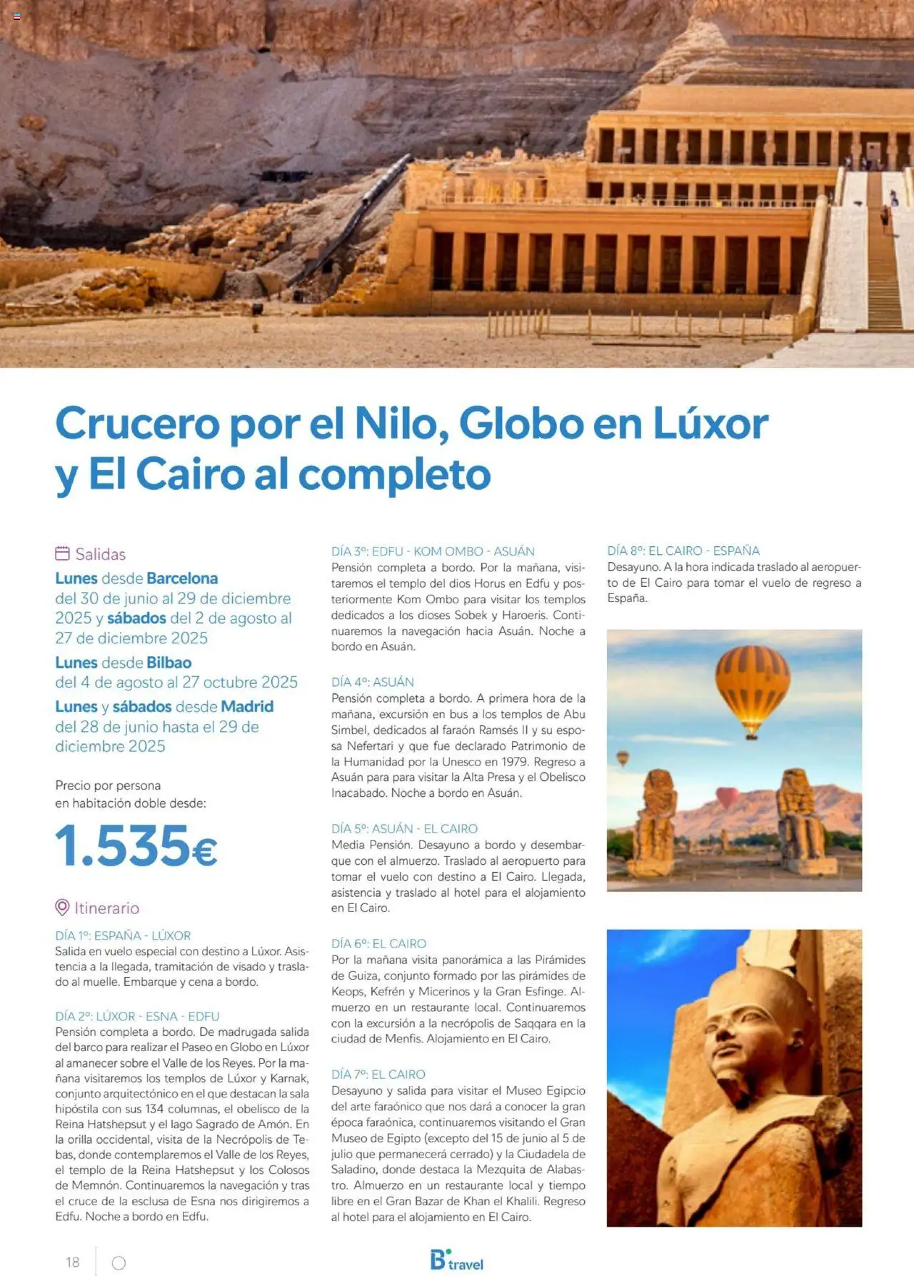 B the travel brand Egipto │ válido desde el 01.07.2025 | Página: 18