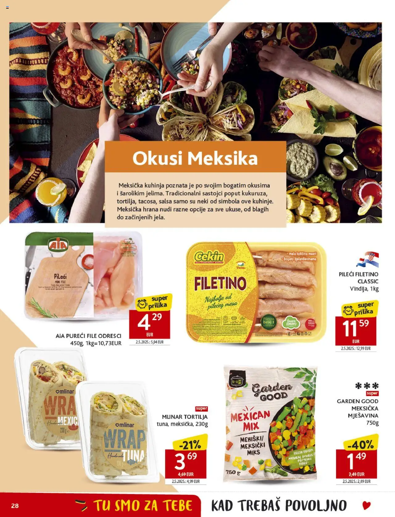 Konzum katalog | vrijedi od 10.09.2025 | Stranica: 28 | Proizvodi: Vindija, Meso, Piletina, Kuhinja