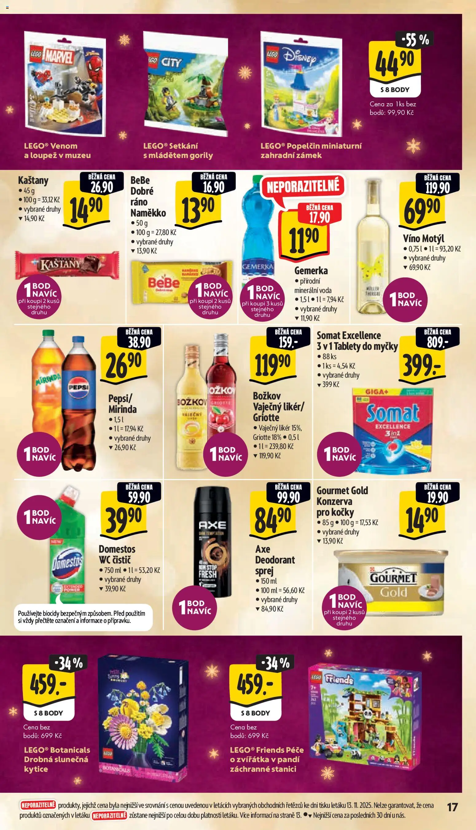 Albert leták - Supermarket od 19.11.2025 | Strana: 25 | Produkty: Tablety do myčky, Gourmet, Likér, Kytice