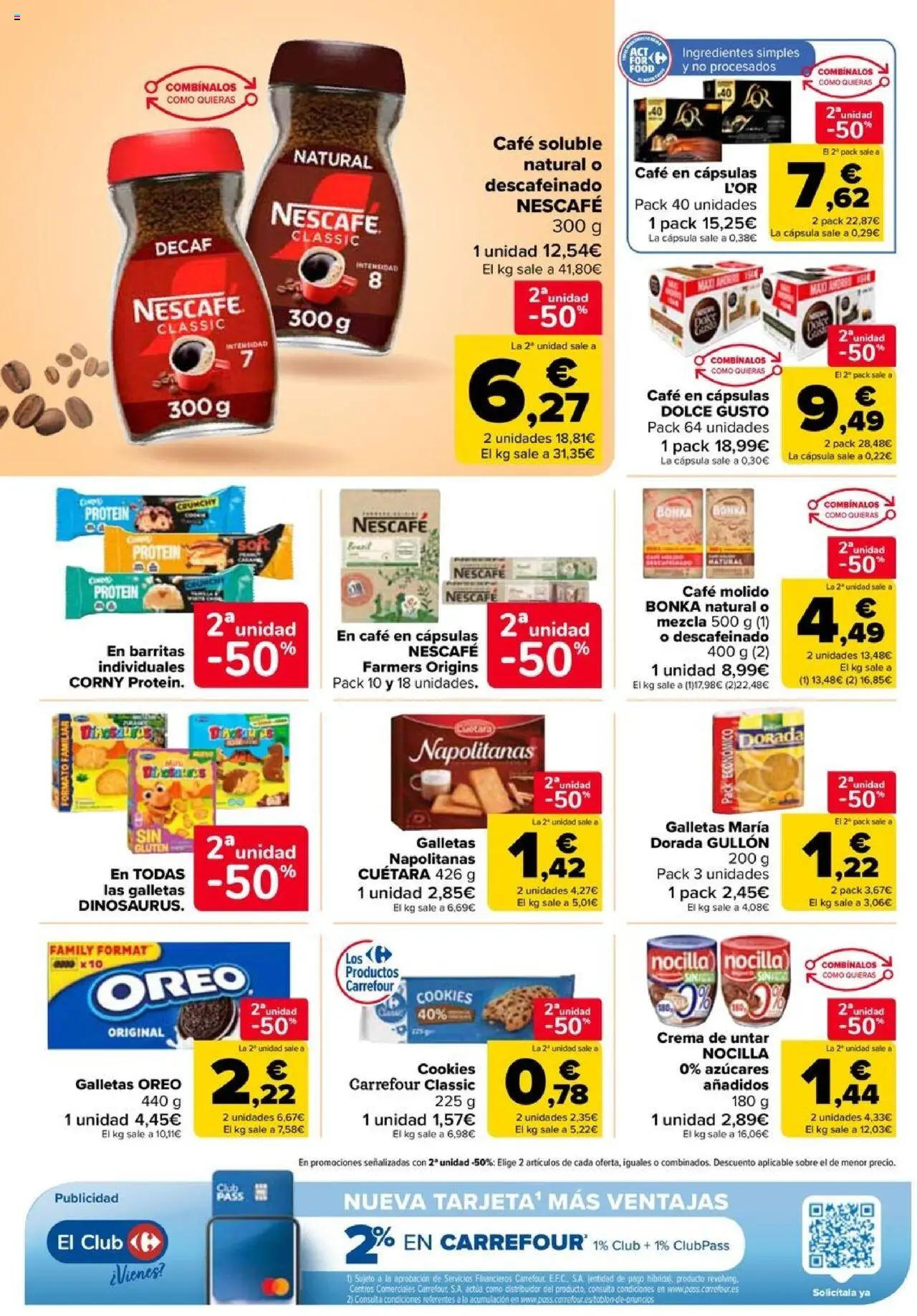 Carrefour folleto │ válido desde el 08.08.2025 | Página: 34 | Productos: Café molido, Galletas, Café en cápsulas, Μηχανή καφέ