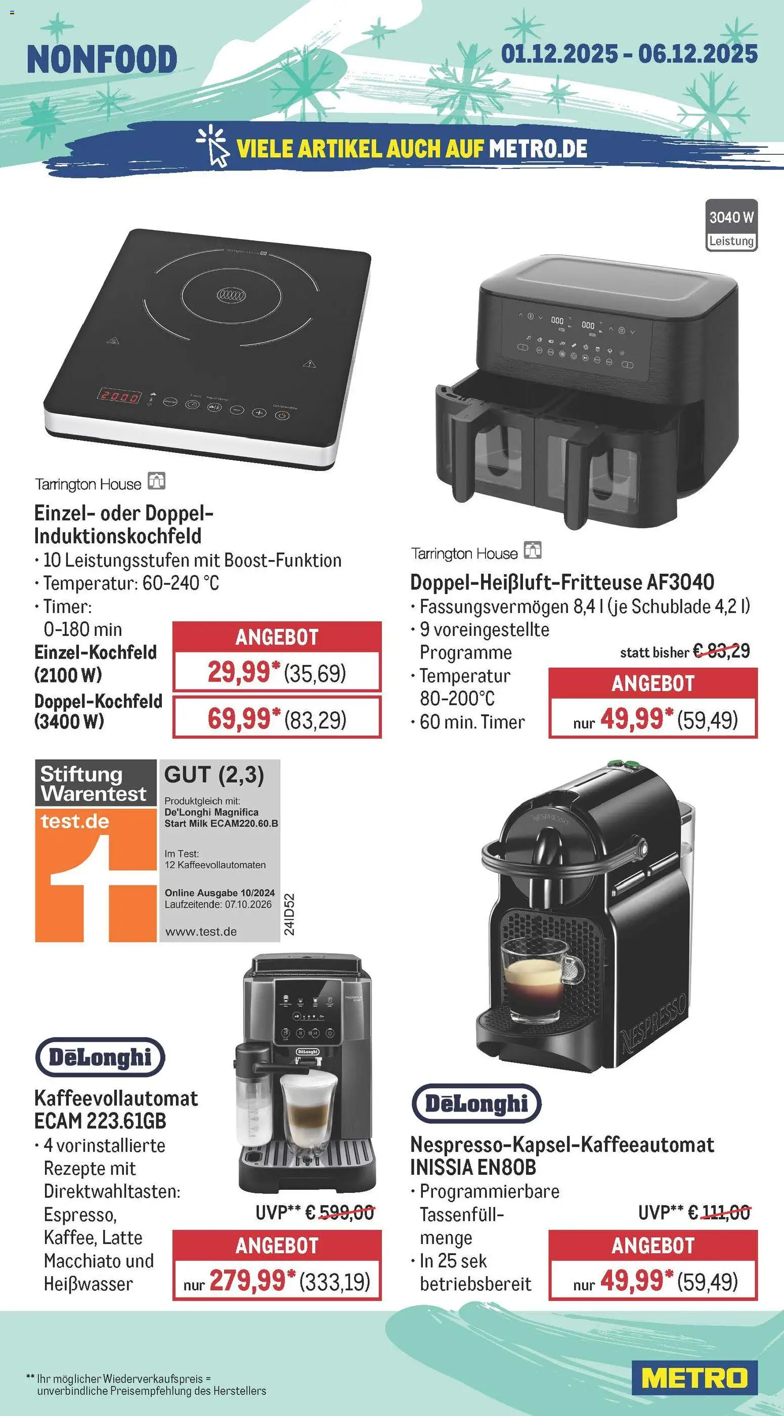 Metro Prospekt 	 – gültig ab 01.12.2025 | Seite: 21 | Produkte: Kaffeevollautomat