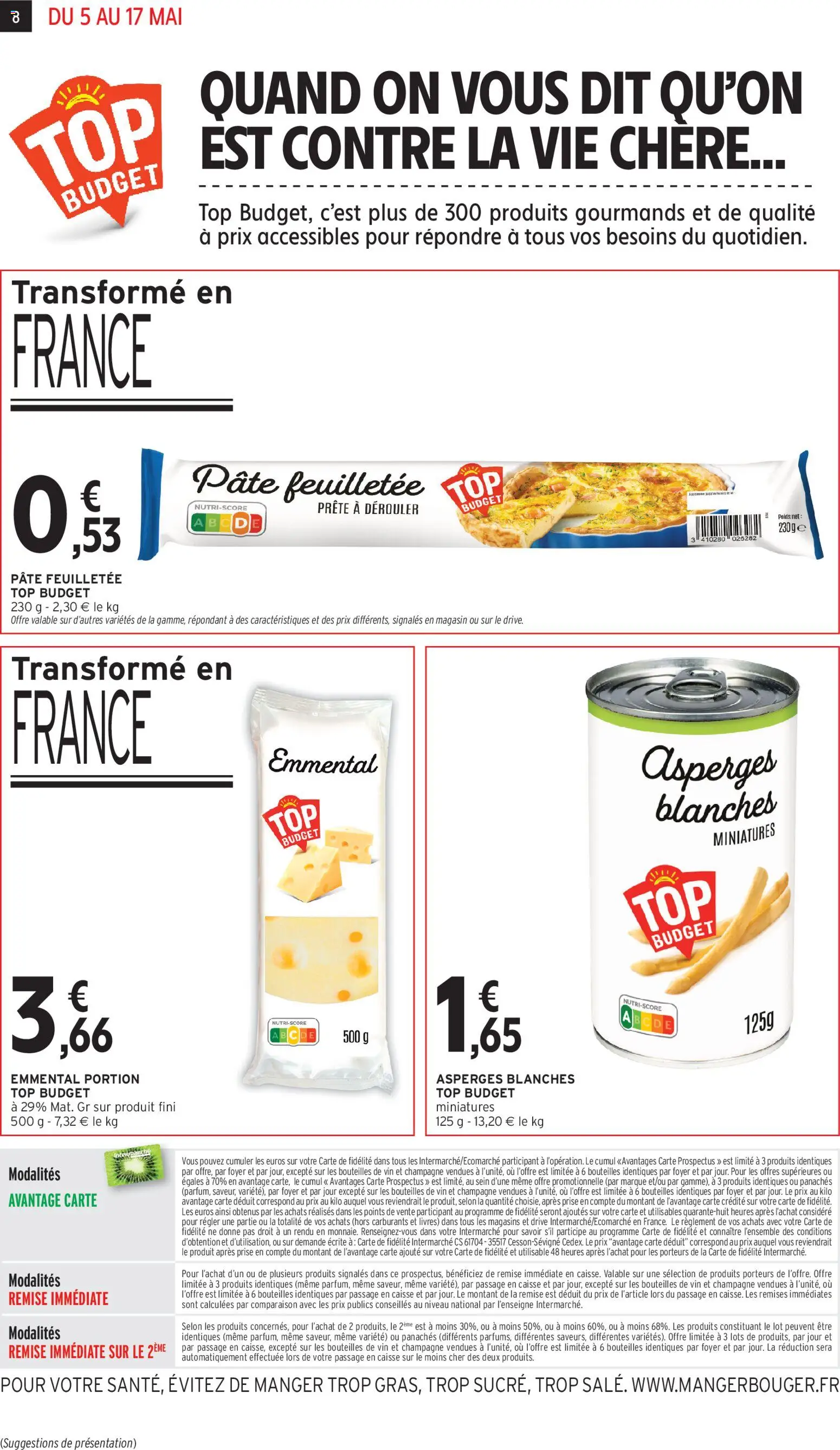 {H1} | Page: 8 | Produits: Poids, Emmental, Champagne, Vin