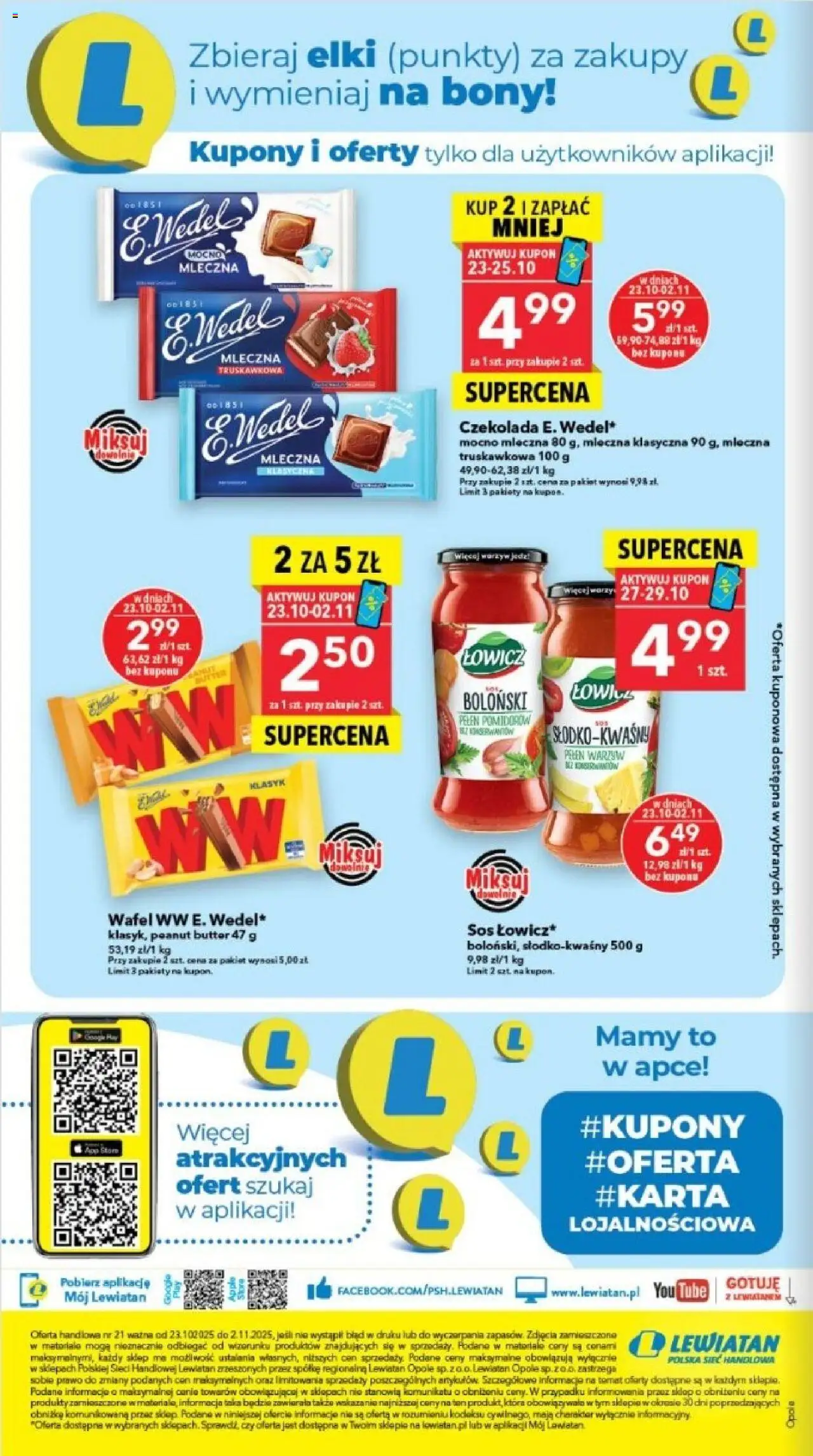 Lewiatan gazetka - Legnica od 23.10.2025 | Strona: 16 | Produkty: Czekolada, Sos