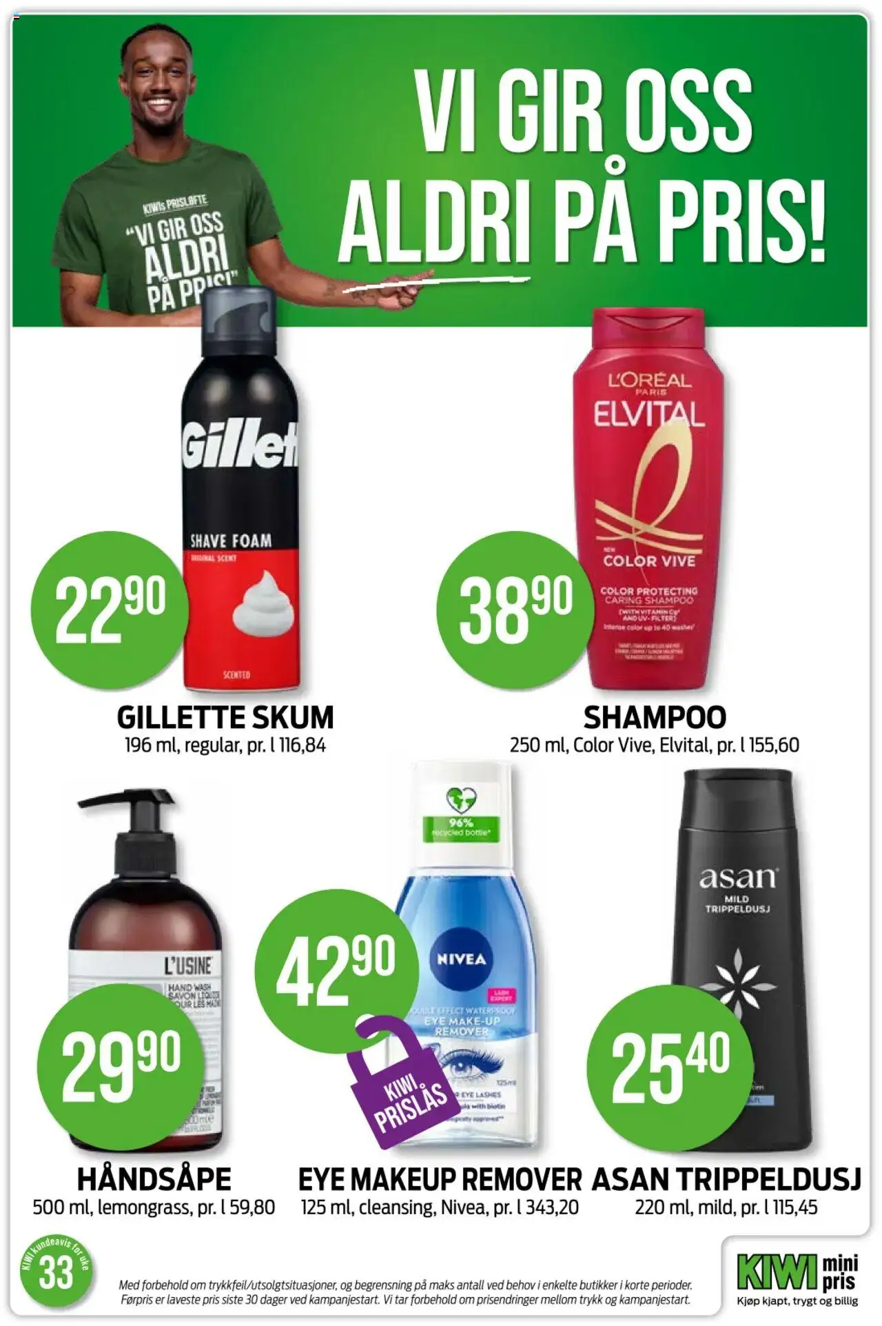  | Side: 33 | Produkter: Håndsåpe, Shower Gel, Kiwi, Shampoo