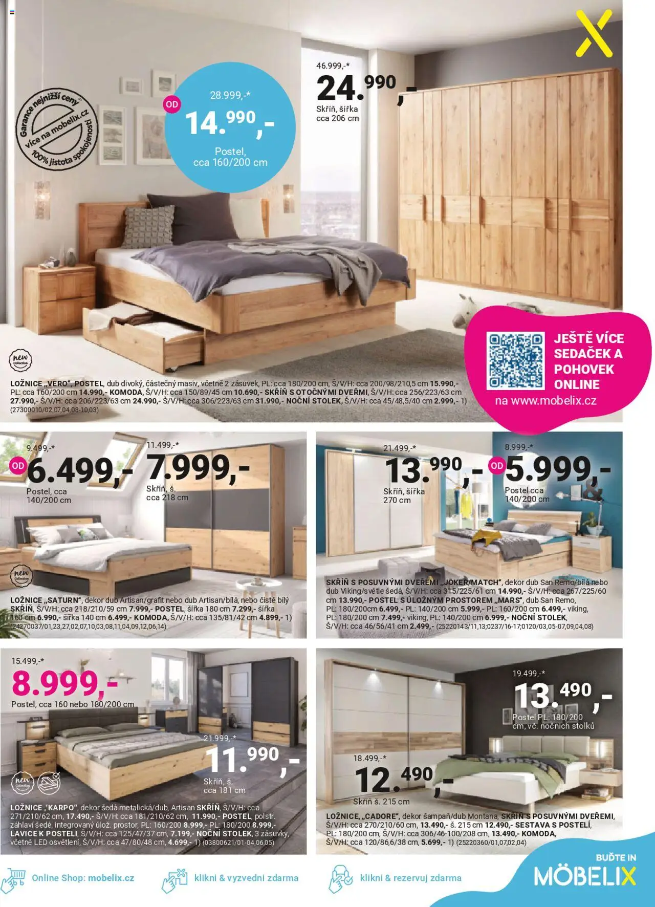 Möbelix leták od 09.09.2025 | Strana: 5 | Produkty: Postel, Lavice, LED, Skříň